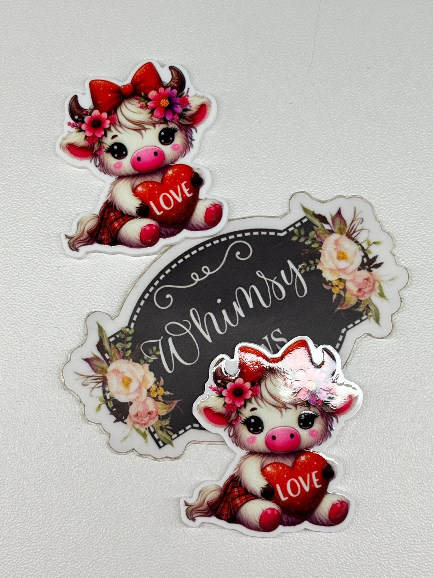 COW LOVE VALENTINES RESIN SMALL