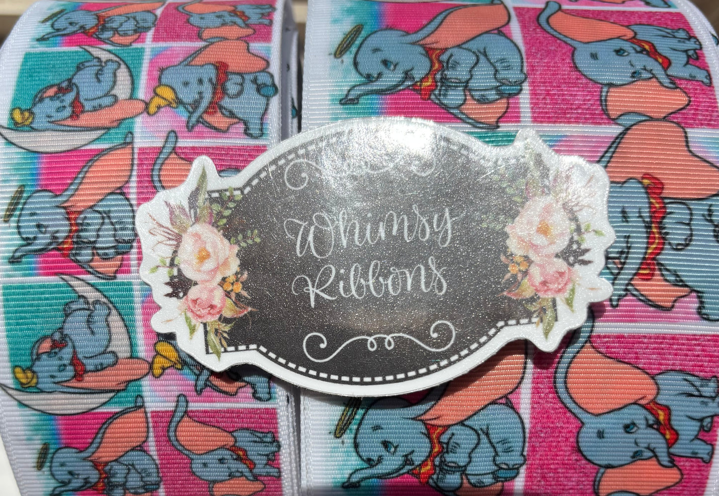 3 INCH -ELEPHANT RIBBON - -1 YARD