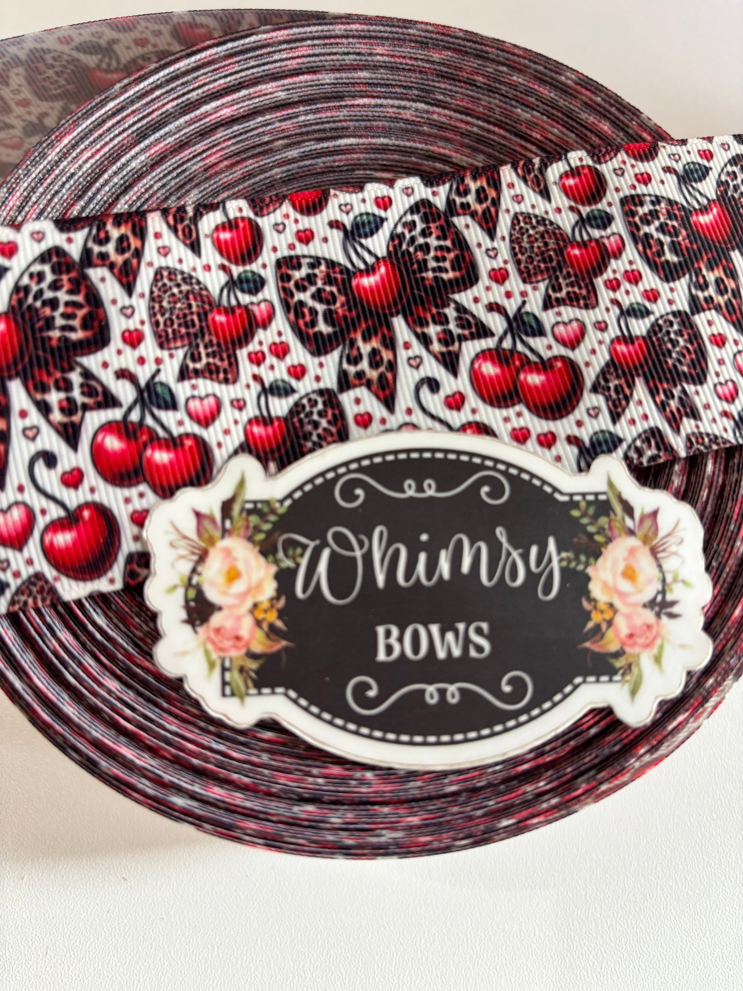 LEOPARD WITH CHERRIES 2 INCH