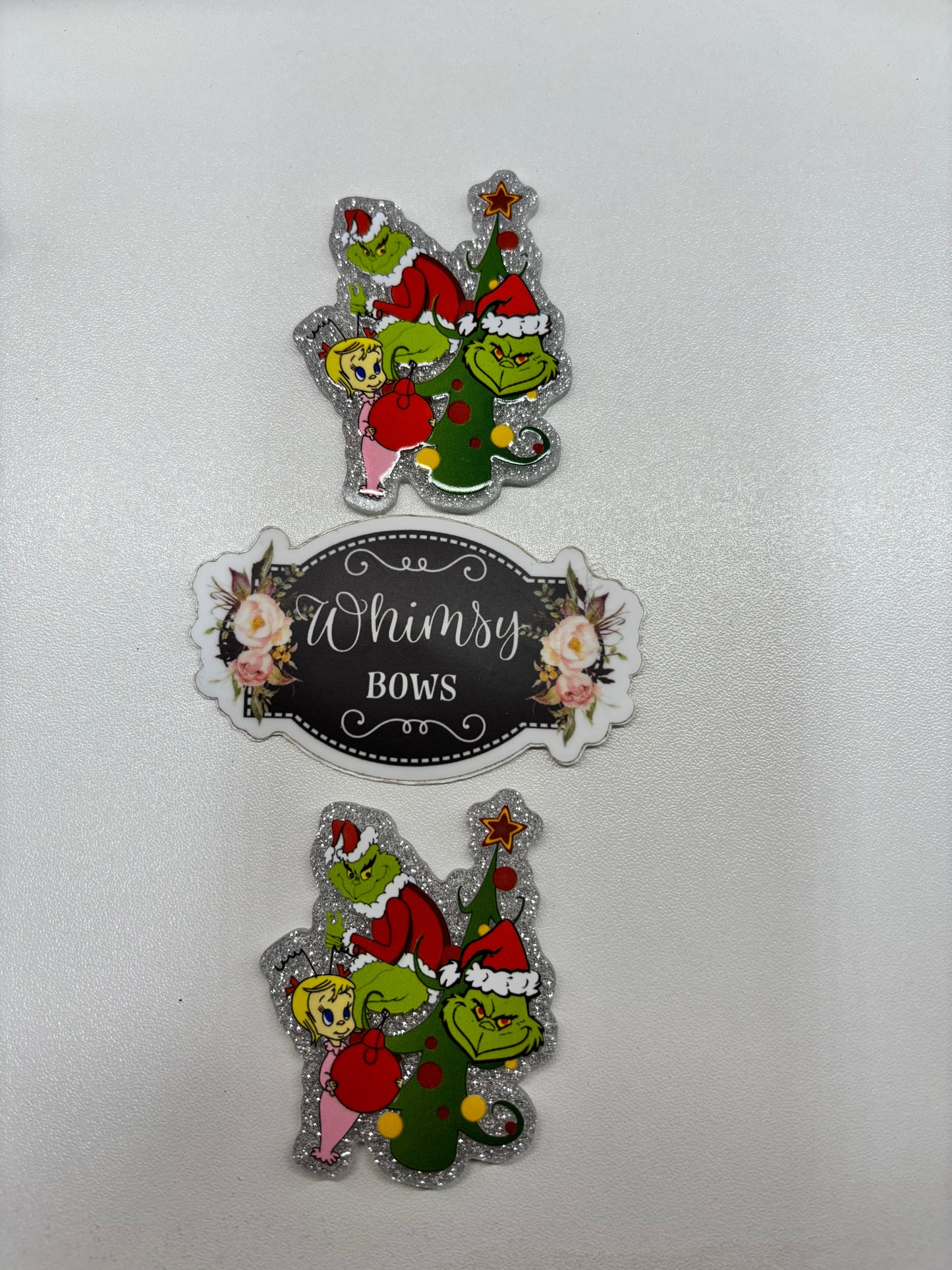 GRINCH HOLIDAY GLITTER Large Resin