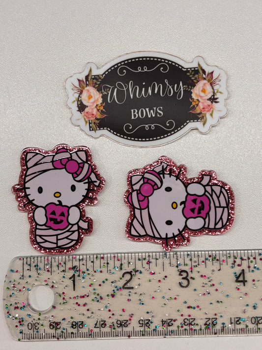 HK HALLOWEEN MUMMY SMALL GLITTER Resin