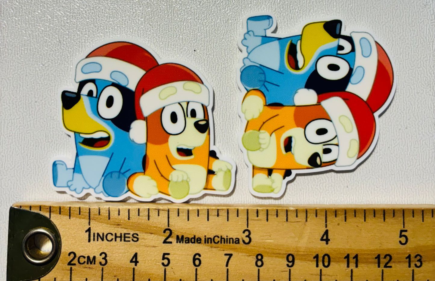 BLUEY XMAS LARGE RESIN