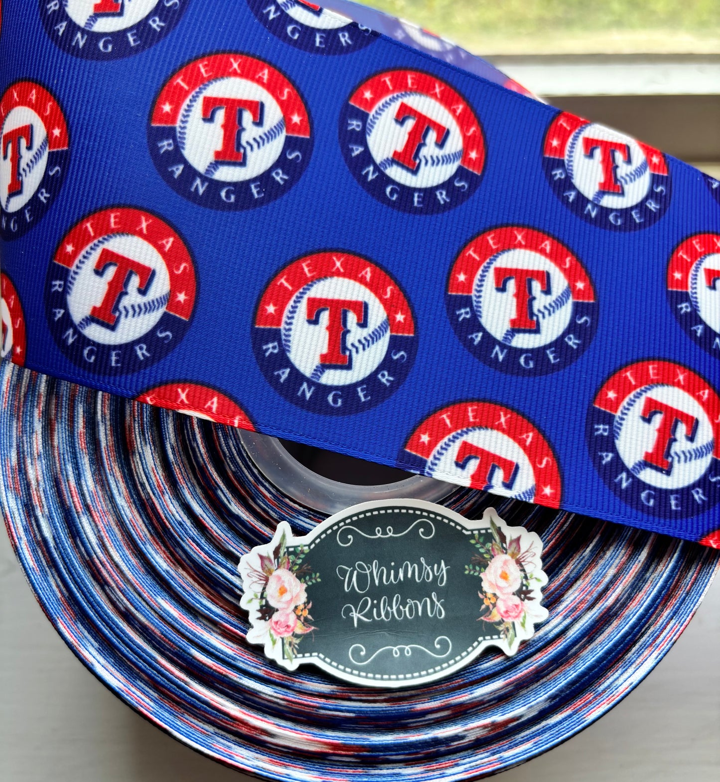 2 INCH TEXAS RANGERS BASEBALL - 1 yard