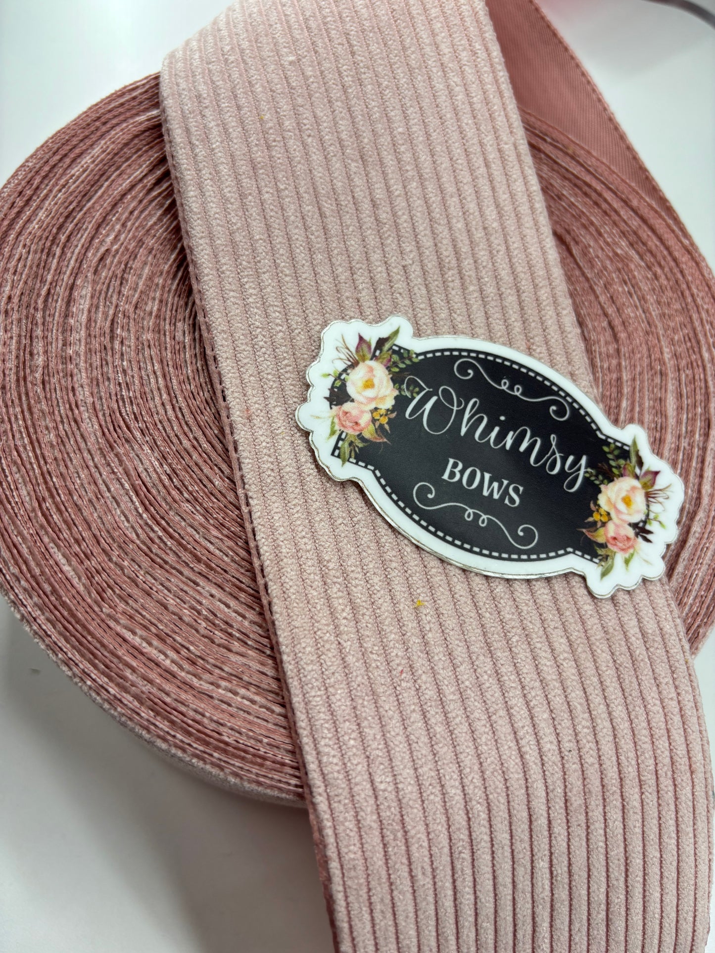 3 INCH CORDUROY PINK COLOR RIBBON