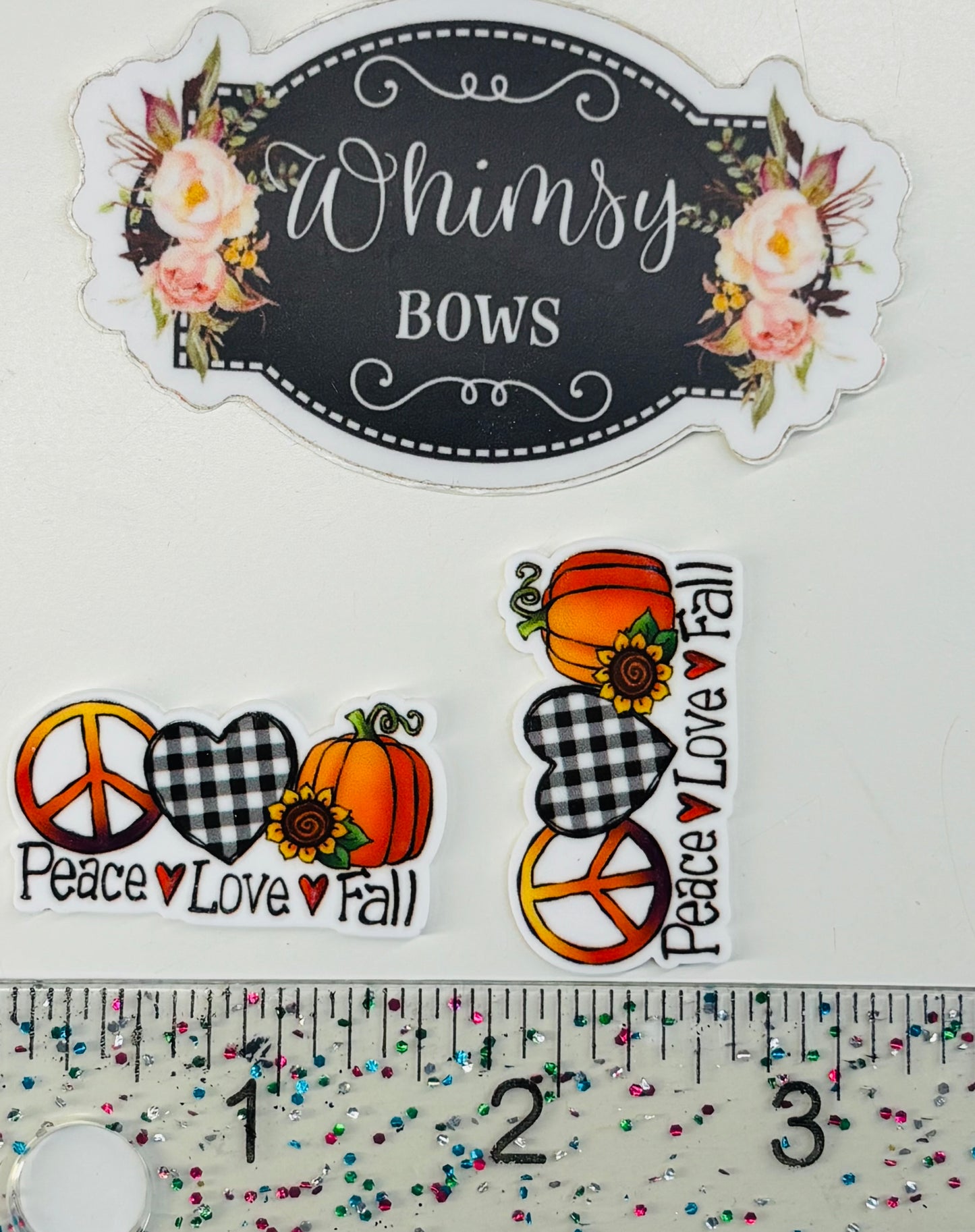 PEACE LOVE FALL RESIN SMALL