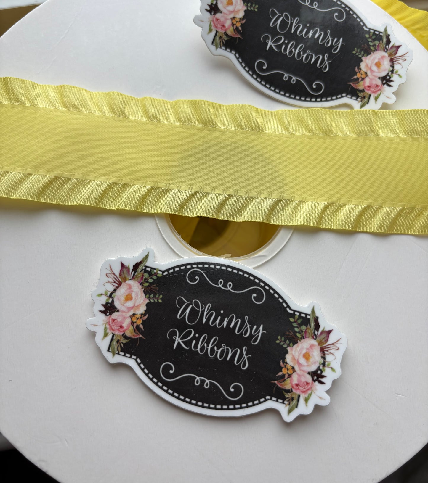 1.5 INCH SATIN RUFFLE RIBBON LIGHT YELLOW SOLD BY THE YARD A tad darker than baby maize