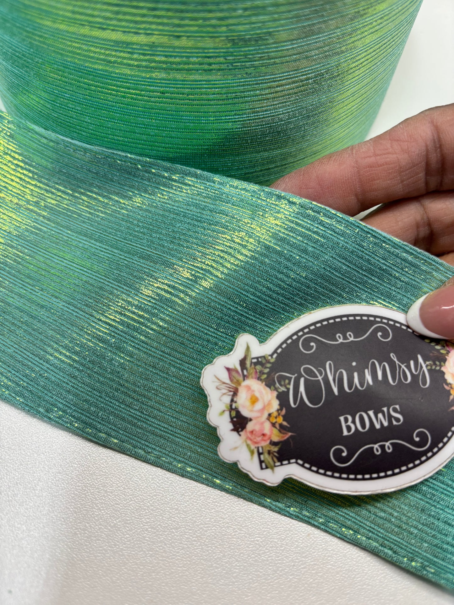 3 INCH MINT GREEN SOFT METALLIC