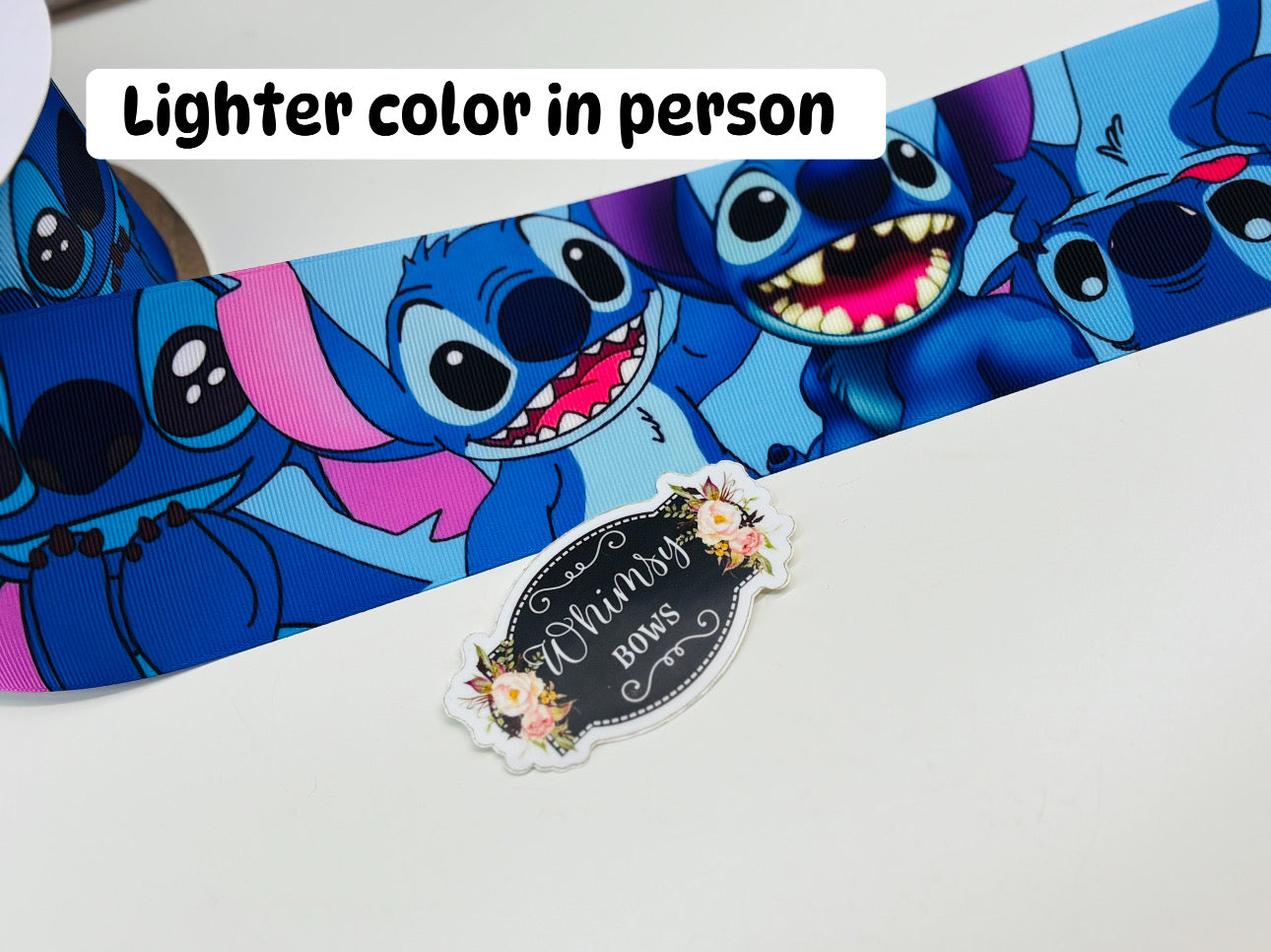 STITCH 3 inch GROSGRAIN RIBBON