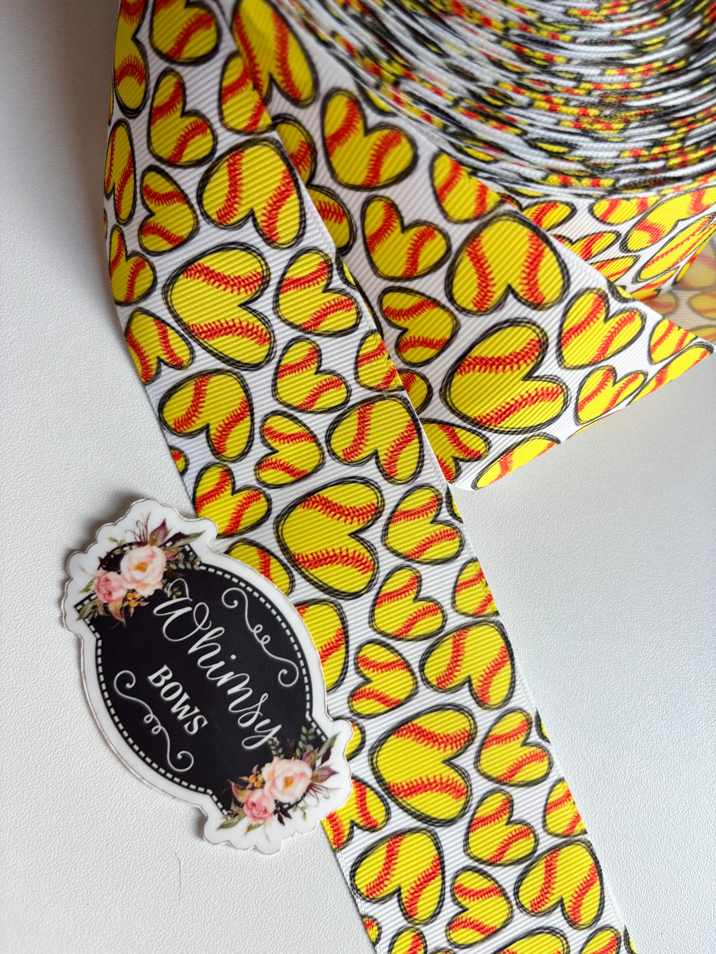 SOFTBALL HEARTS 2 INCH