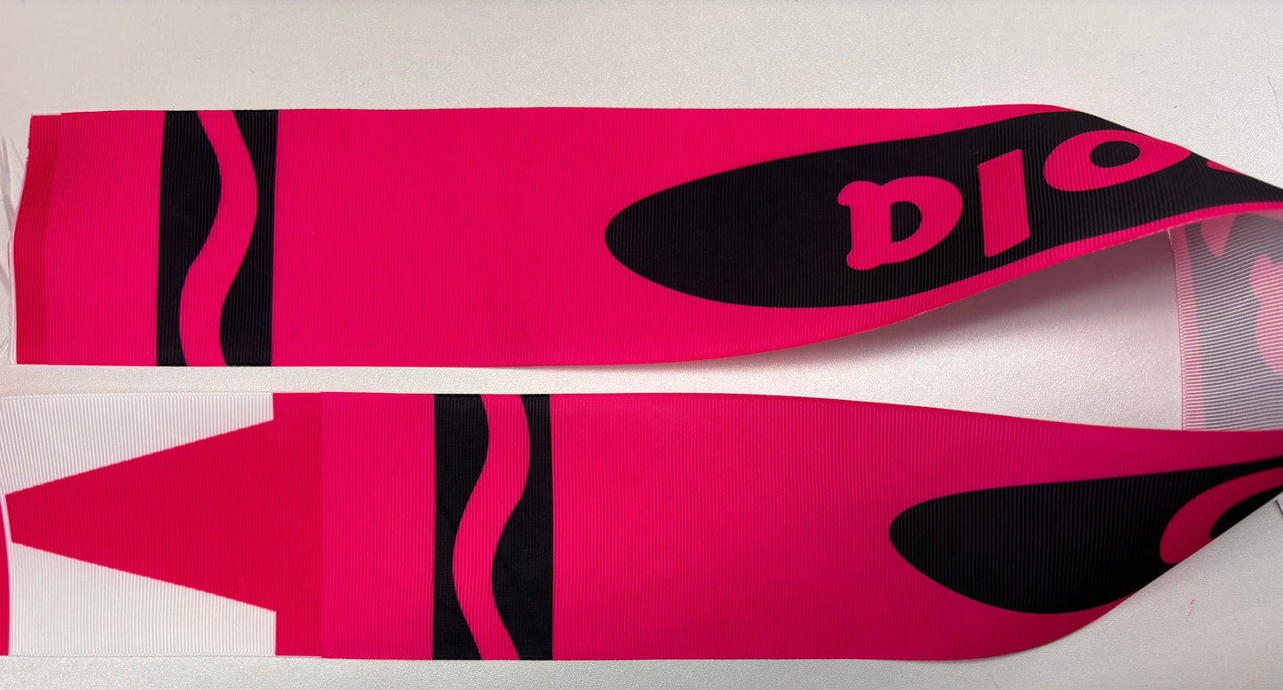 3 Inch SHOCKING PINK CRAYON STRIP 31 inches lighter than shown