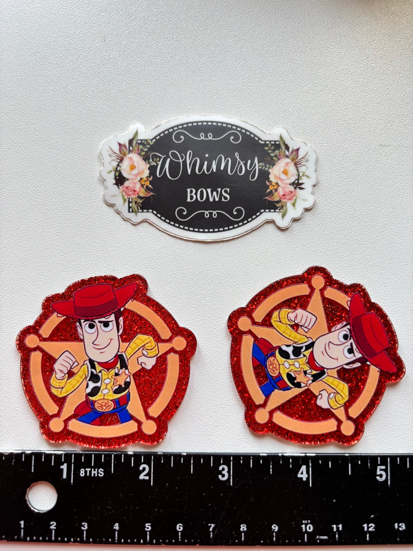 WOODY TOY STORY MOVIE LARGE GLITTER RESIN
