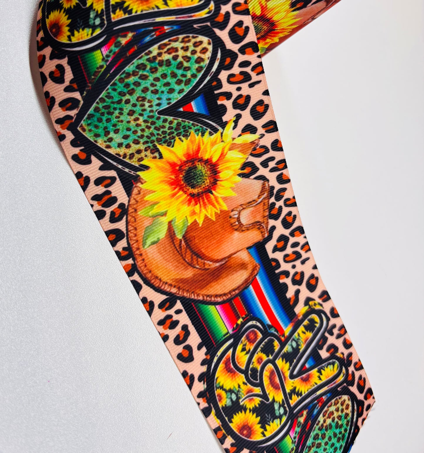 PEACE LOVE COUNTRY 3 INCH RIBBON