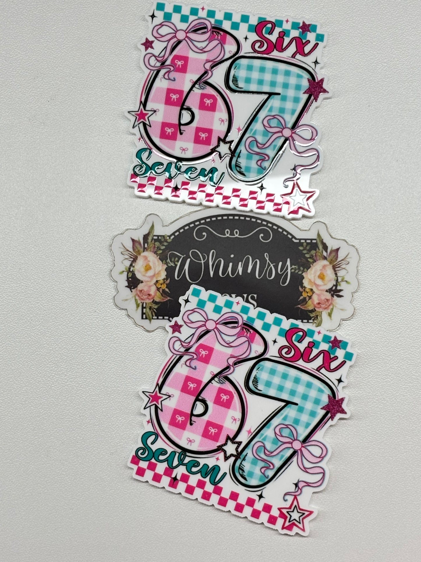6 7 SIX SEVEN LARGE RESIN -