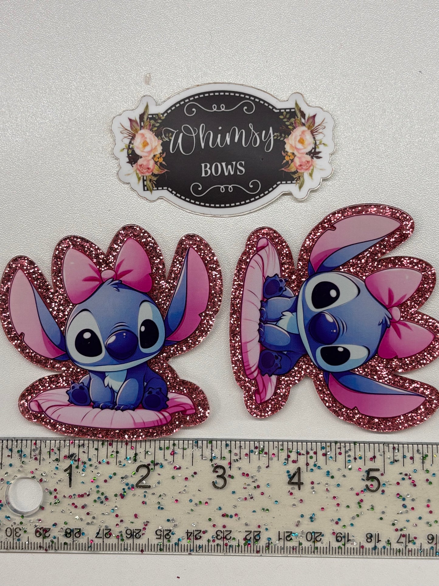 STITCH GLITTER Large Resin