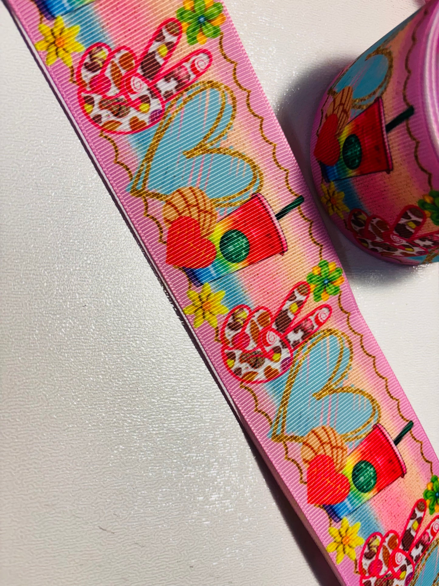 Peace Love Starbucks 2 inch Ribbon