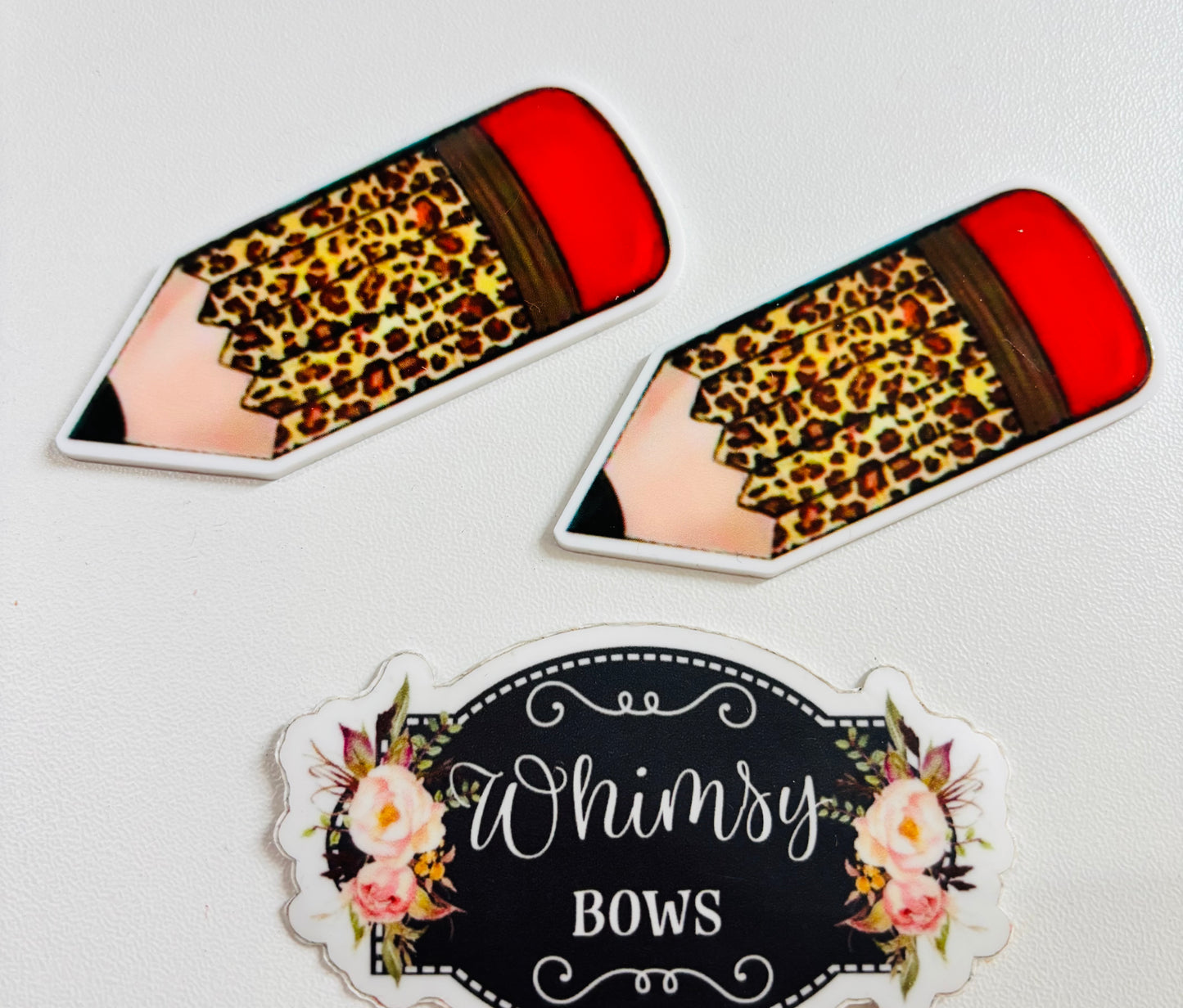 CHEETAH PENCIL. SCHOOL LARGE RESIN -
