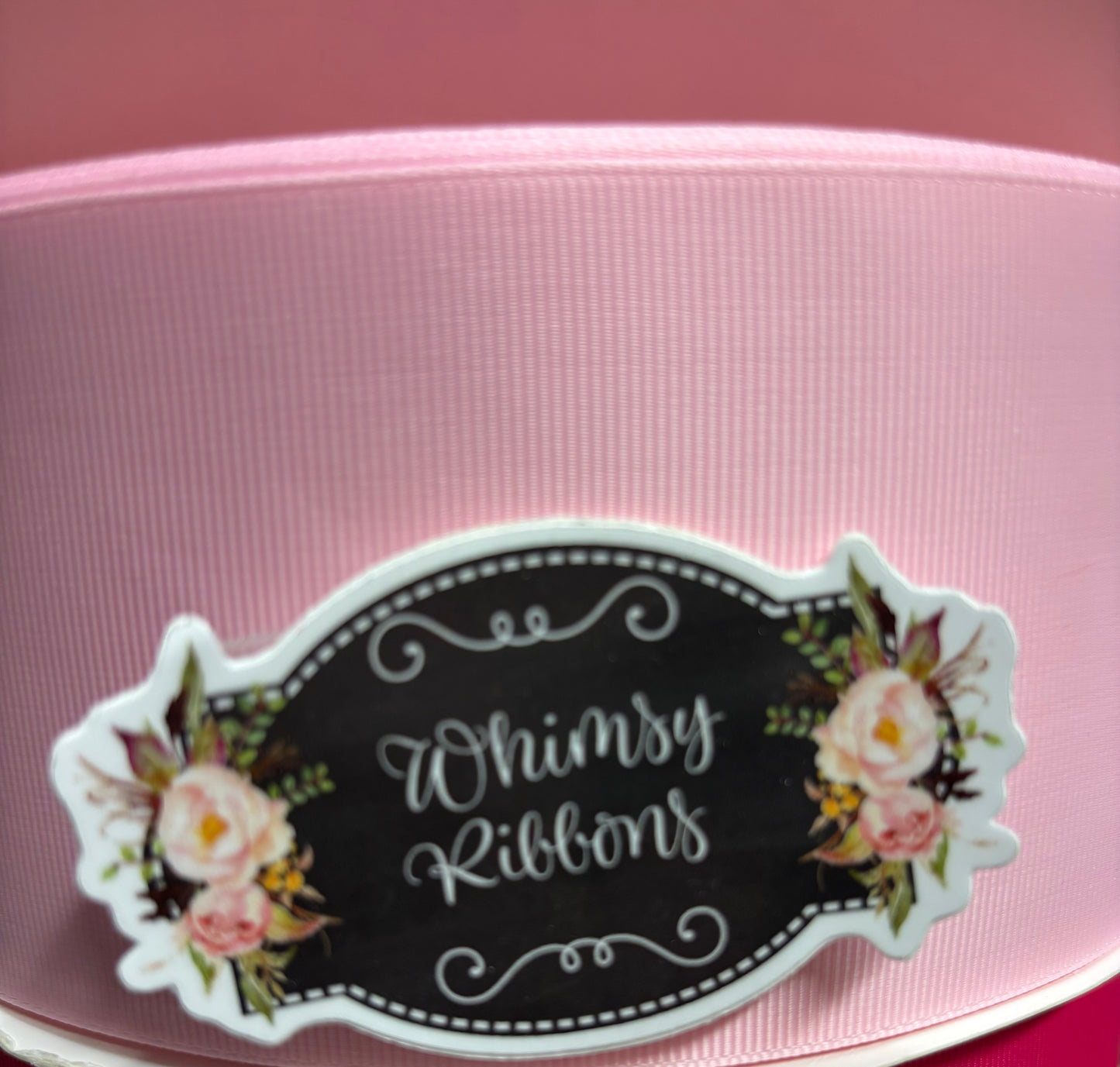 3 inch PEARL PINK - solid grosgrain - Choose yards