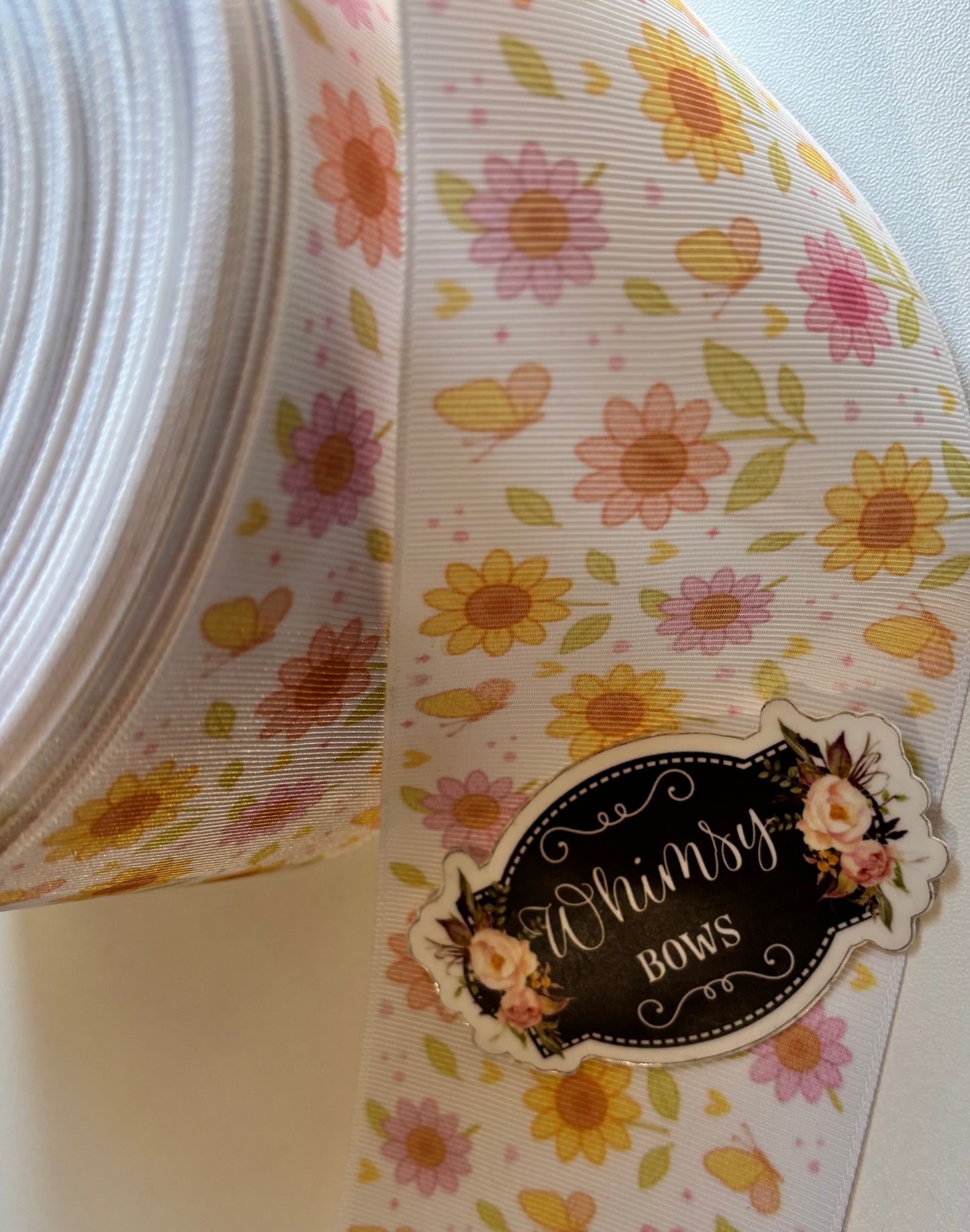 SPRING FLOWERS 3 INCH RIBBON
