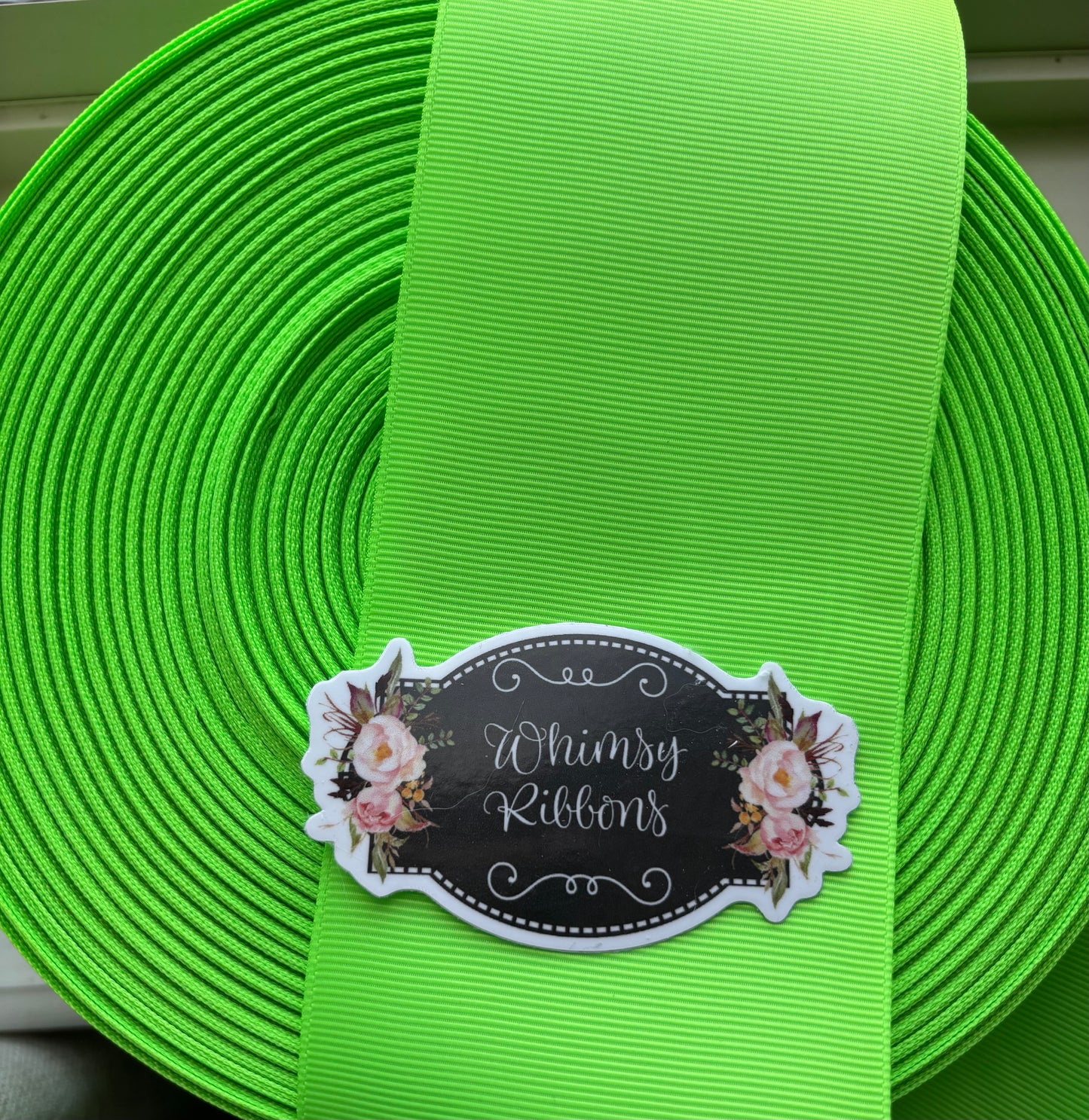 2 INCH ACID GREEN 3 YARD ROLL $1.50