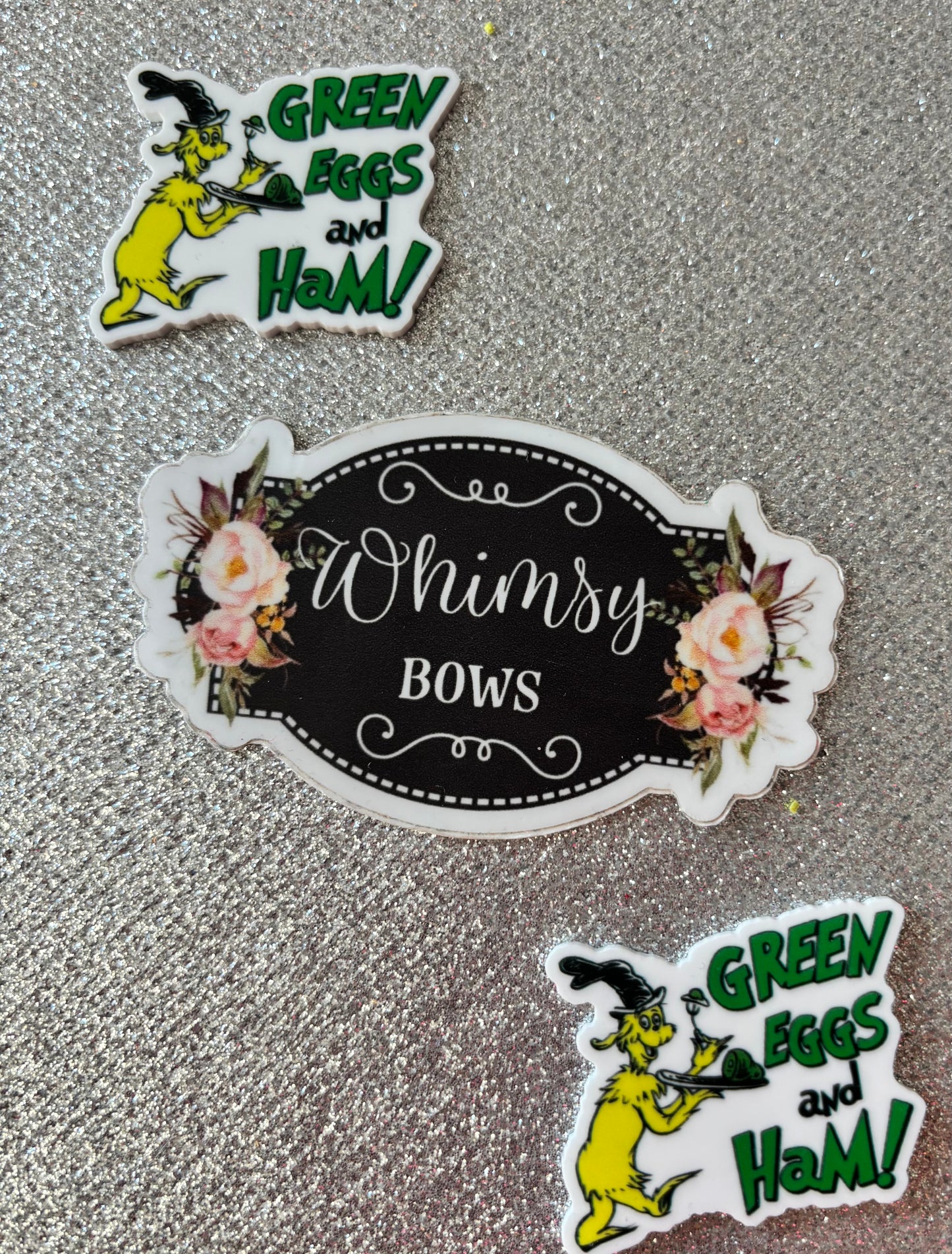 GREEN EGGS AND HAM - CAT HAT DR SEUSS small Resin