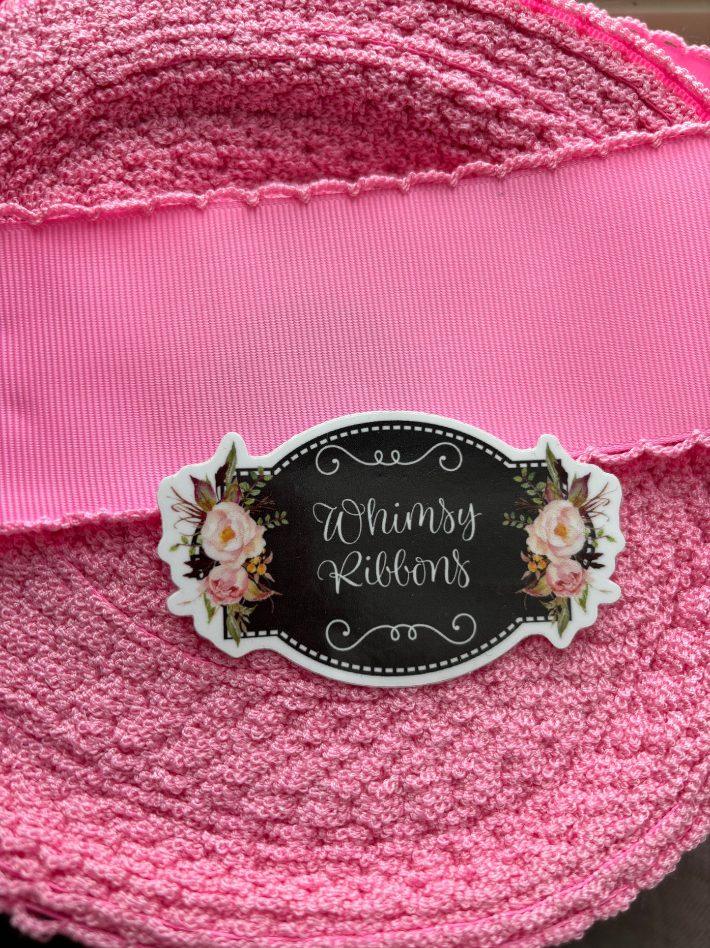 2 INCH GERANIUM PINK WITH GERANIUM PINK STITCHING