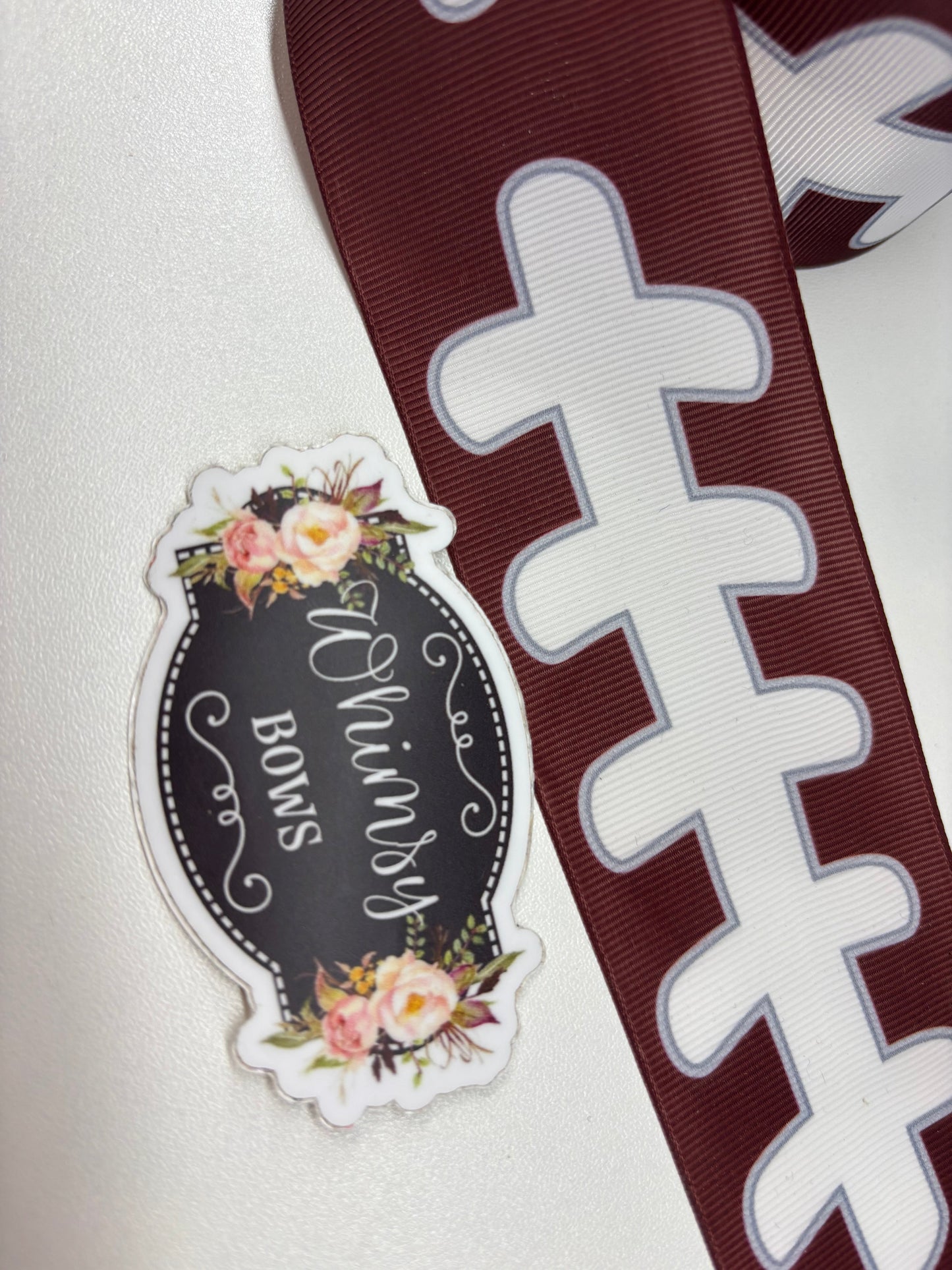 FOOTBALL LACES 3 inch GROSGRAIN RIBBON