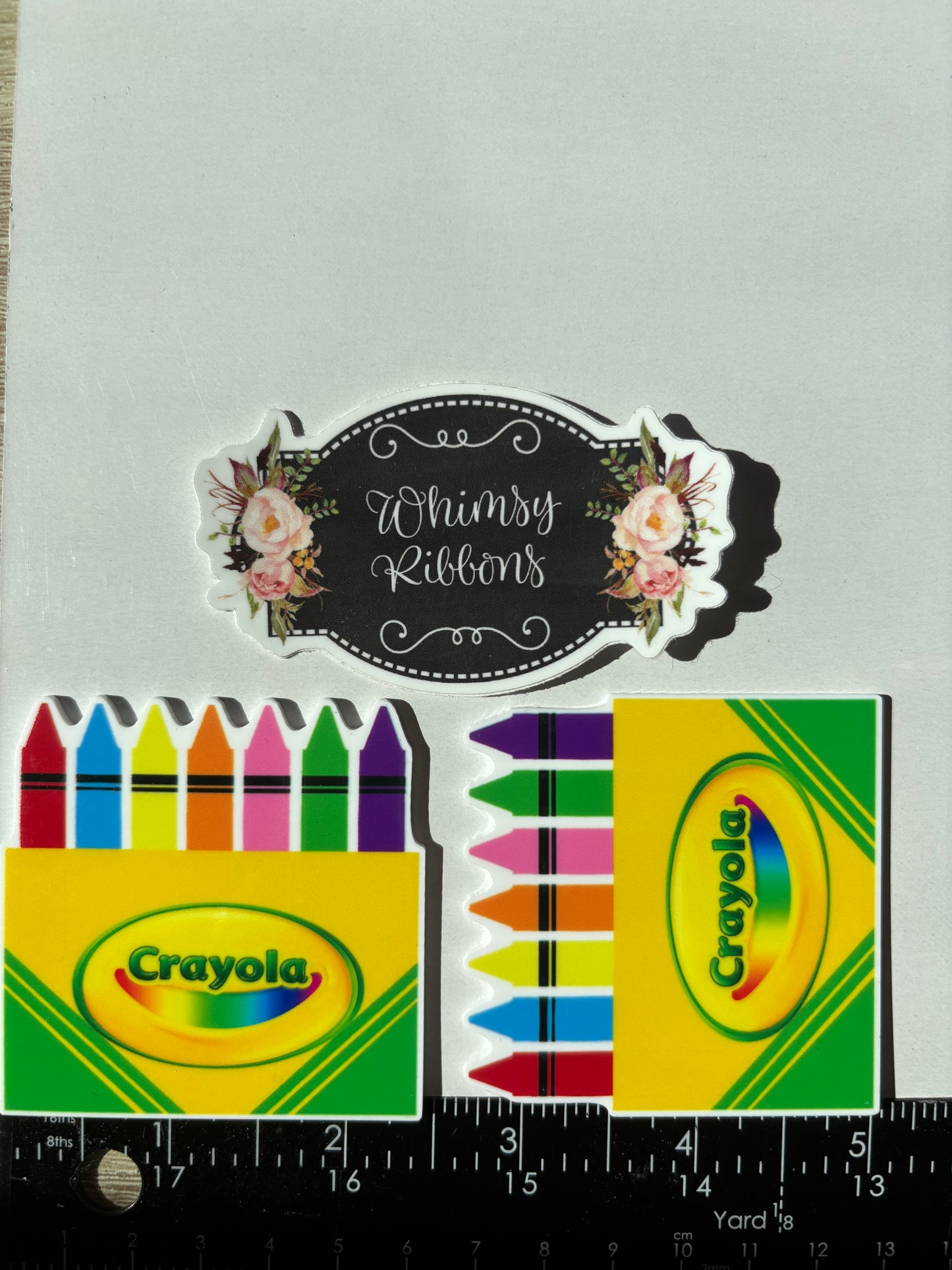 LARGE RESIN CRAYON BOX SCHOOL