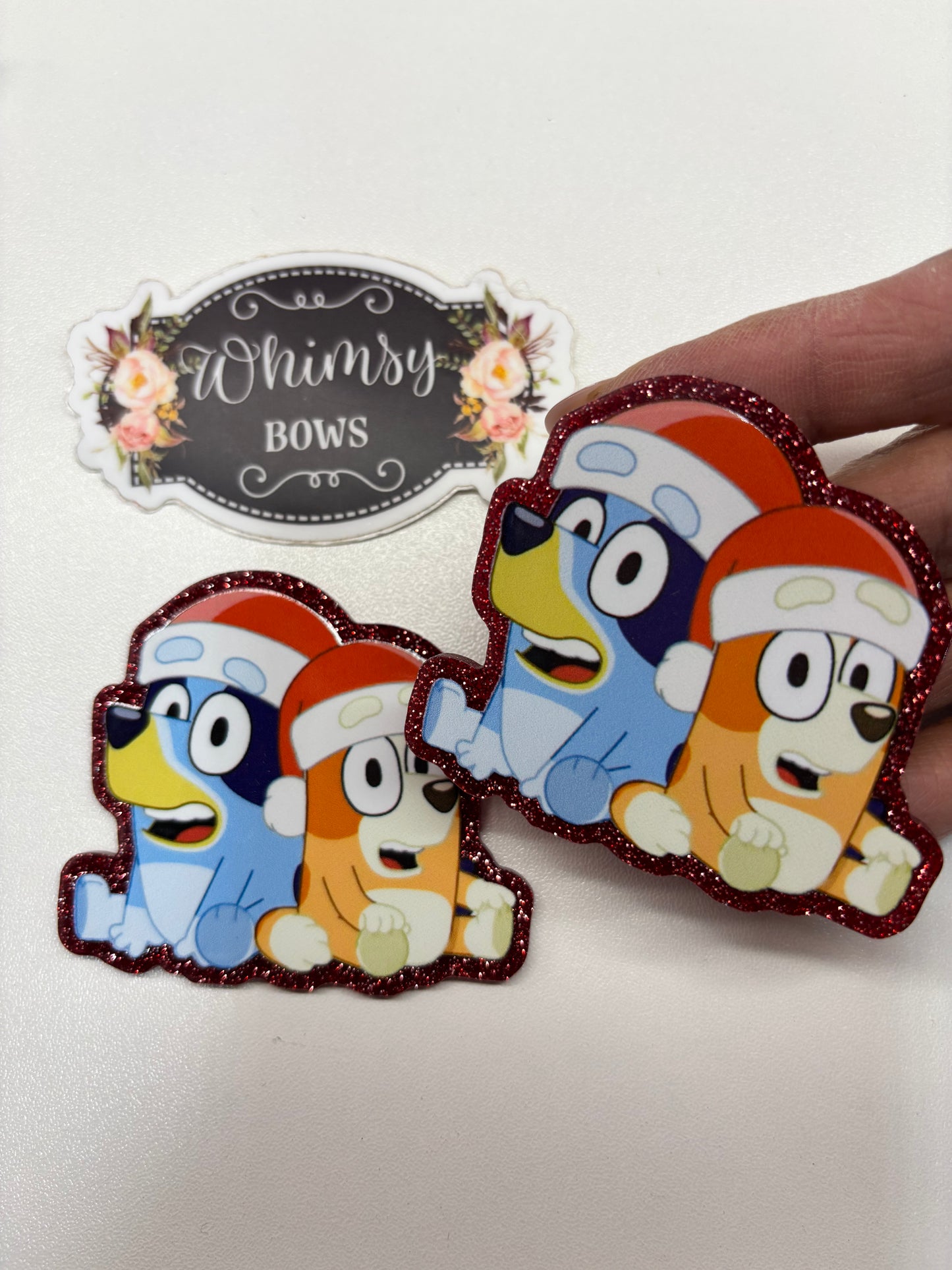 BLUEY HOLIDAY CHRISTMAS GLITTER Large Resin