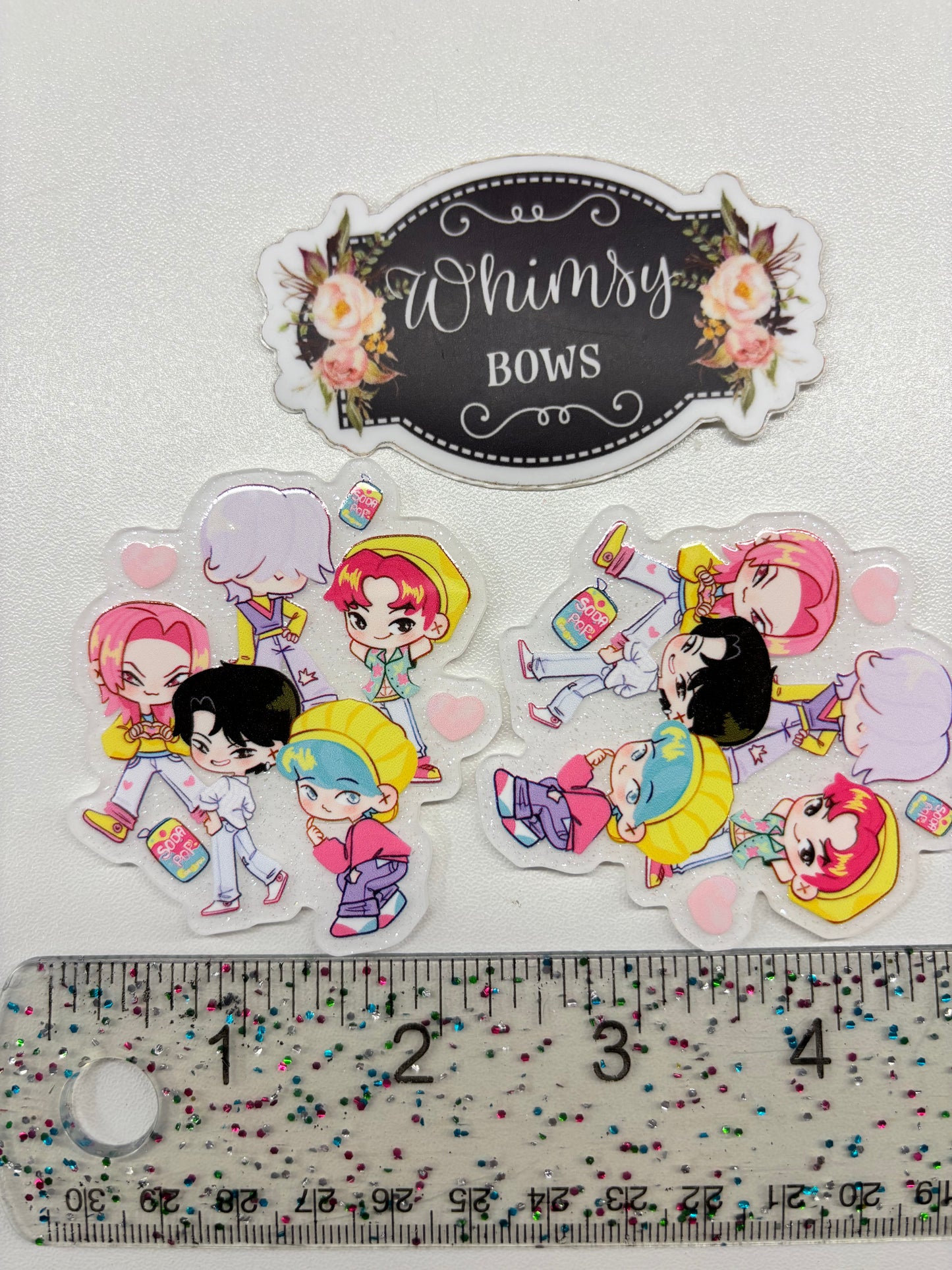 SAJA BOYS SODA POP DEMON HUNTER GLITTER Large Resin