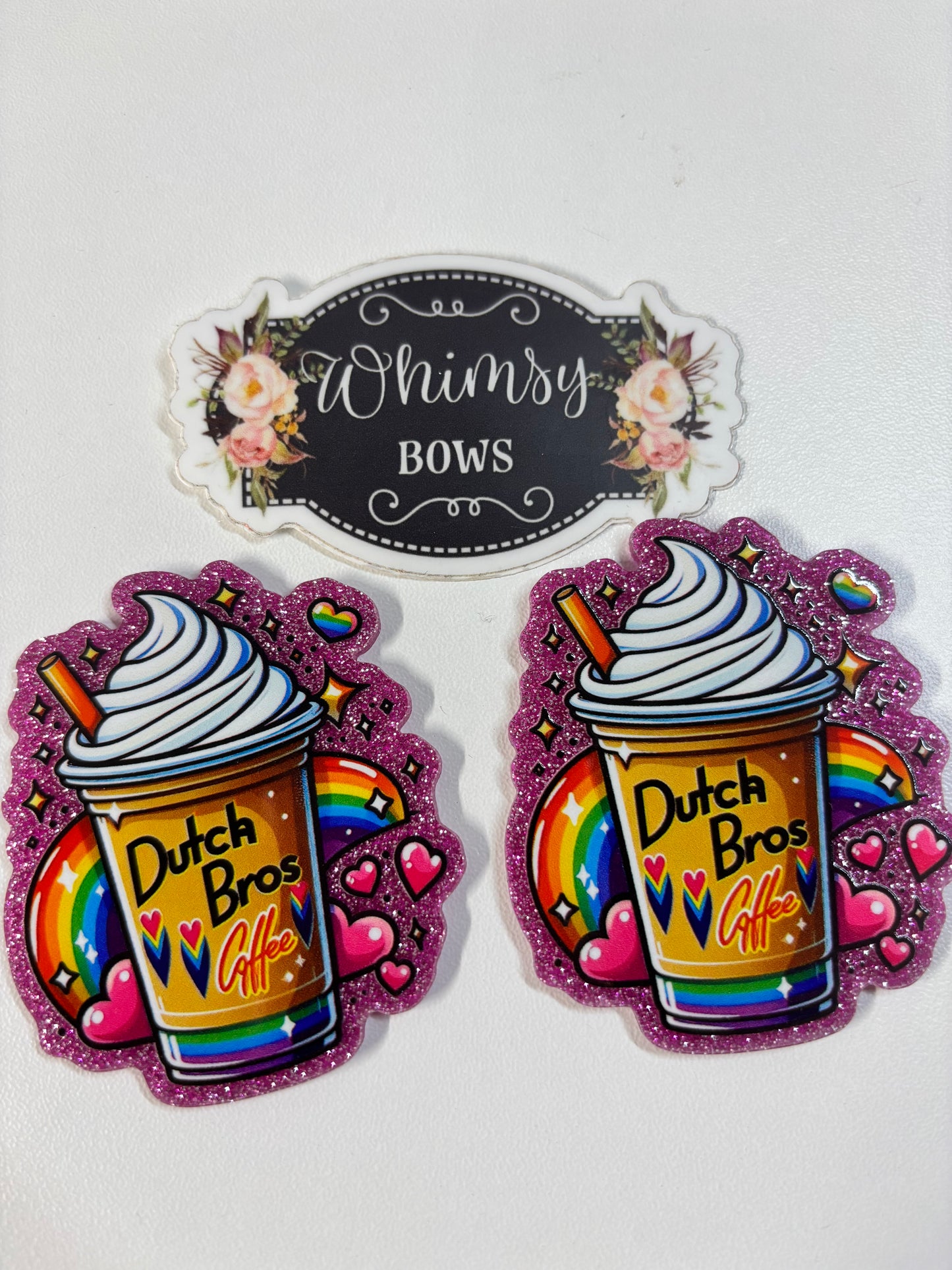 Dutch bros GLITTER Large Resin