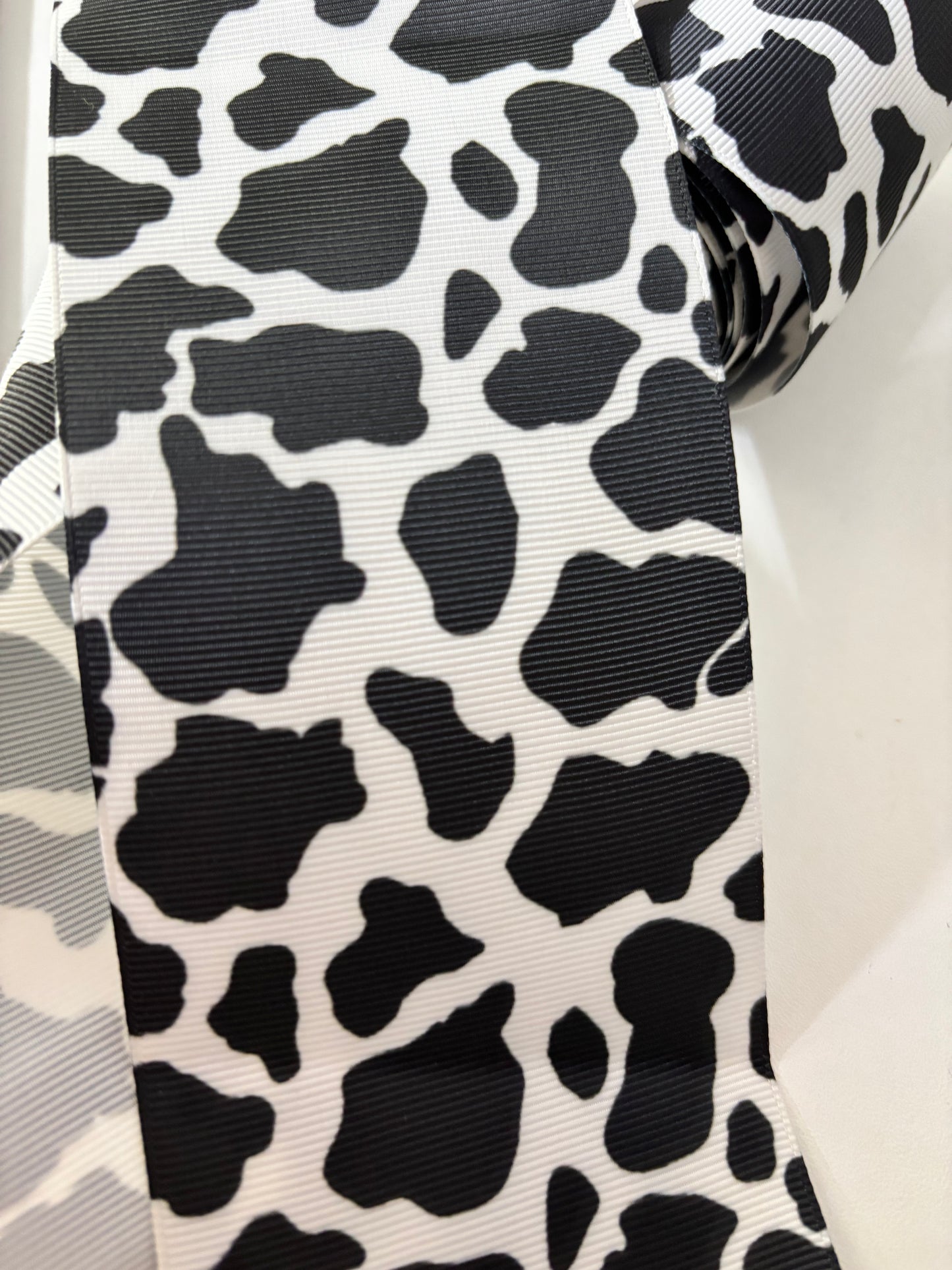 COW PRINT 3 INCH RIBBON