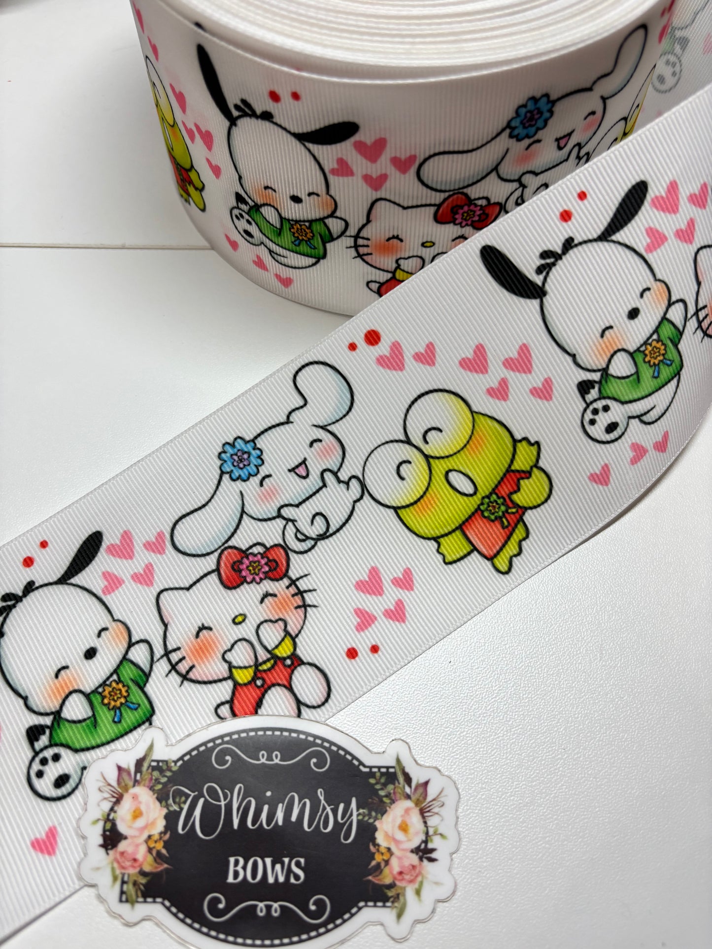 2 INCH HELLO KITTY AND FRIENDS RIBBON