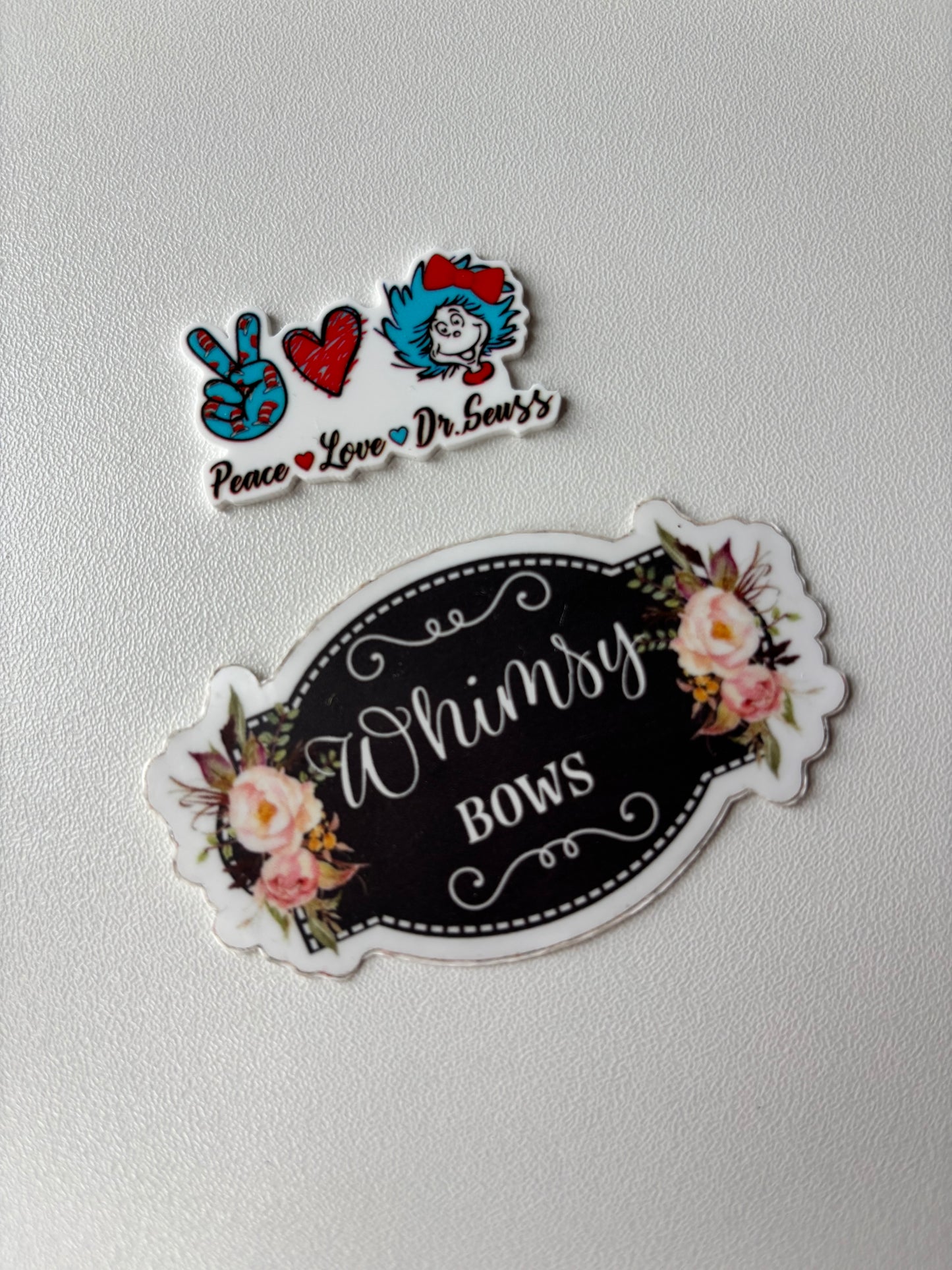 PEACE LOVE READ - thing one Dr SEUSS - CAT HAT RESIN SMALL