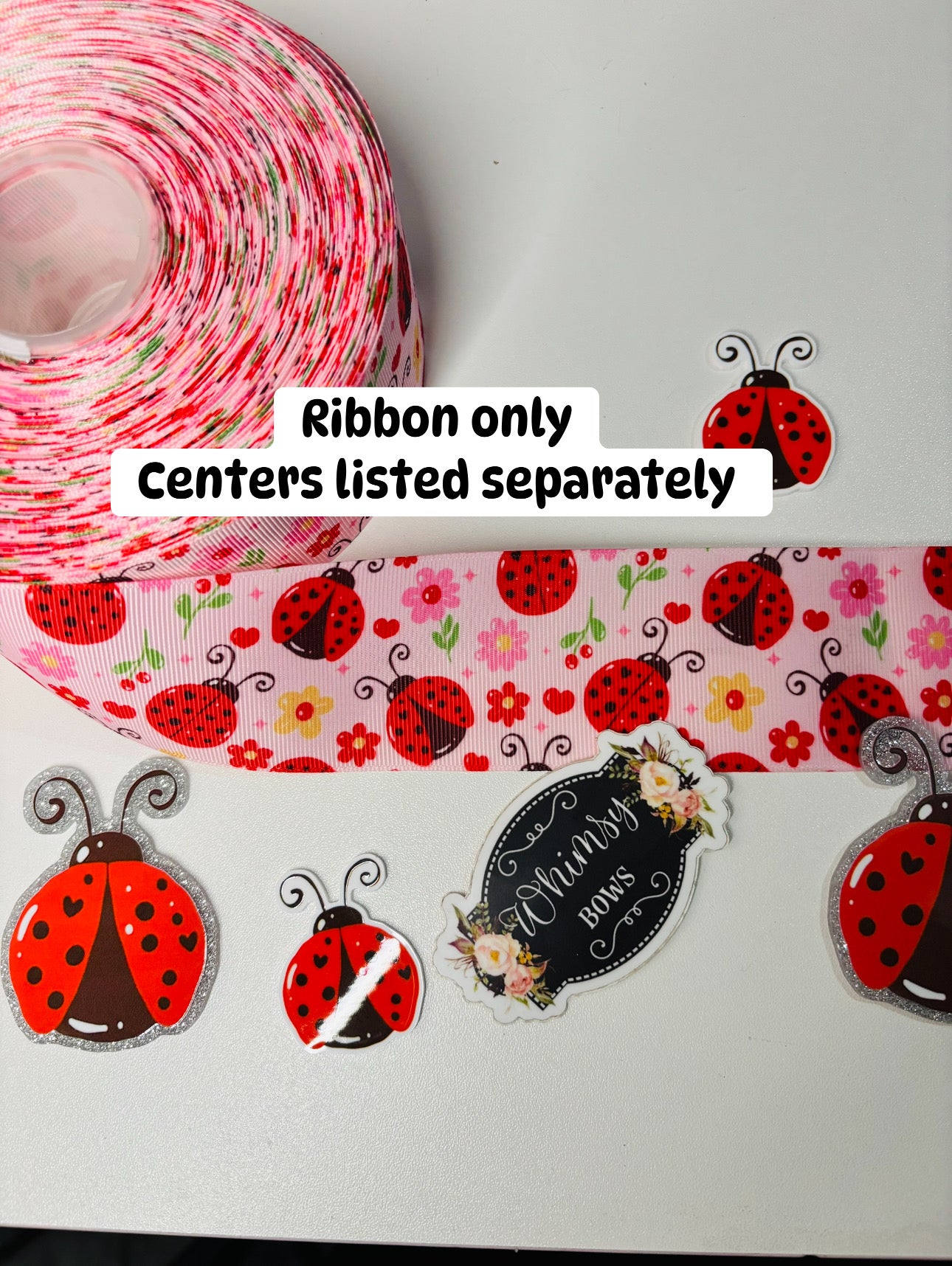 LADY BUG 2 inch ribbon-