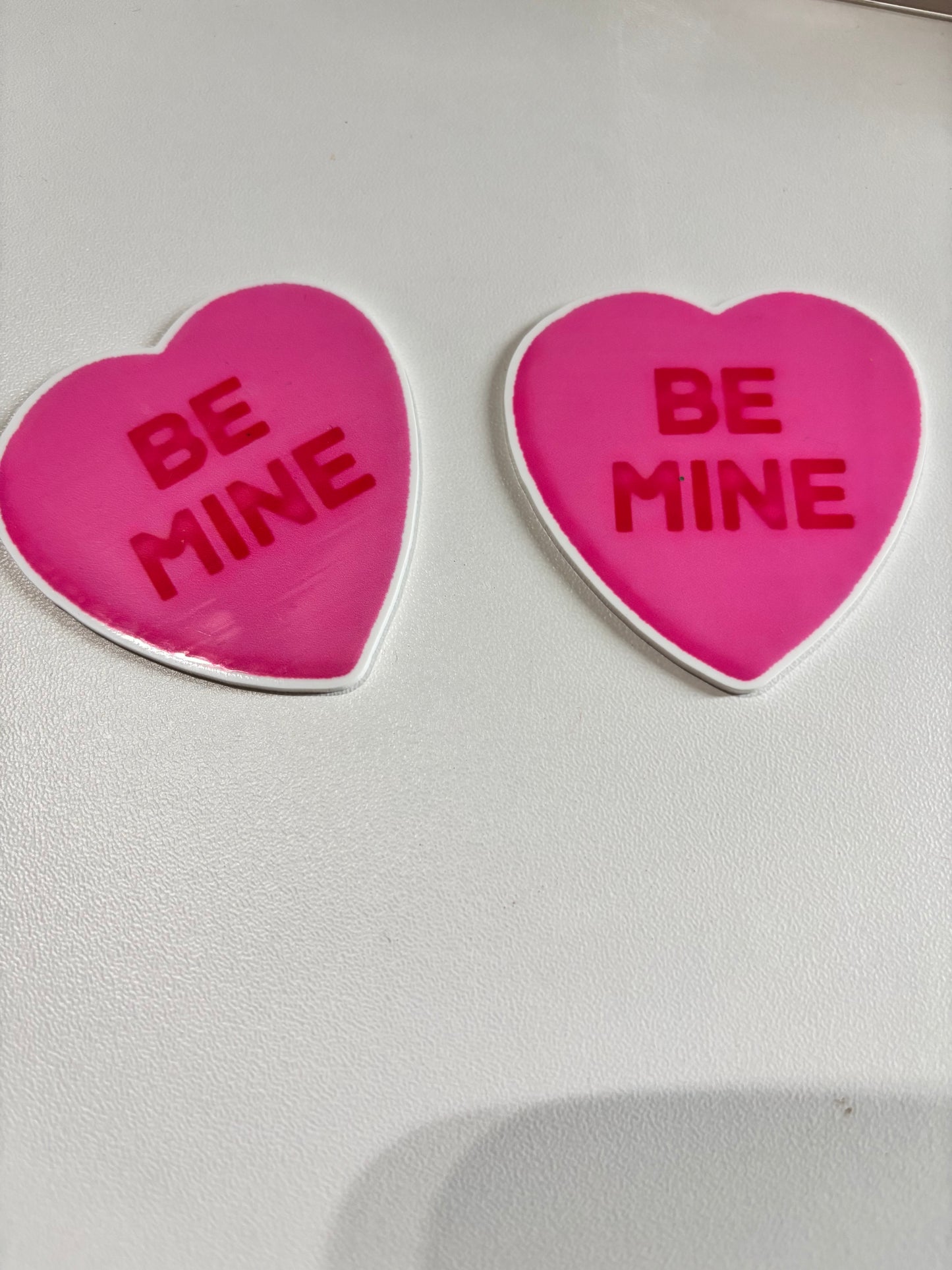 BE MINE HEART VALENTINES LARGE RESIN -