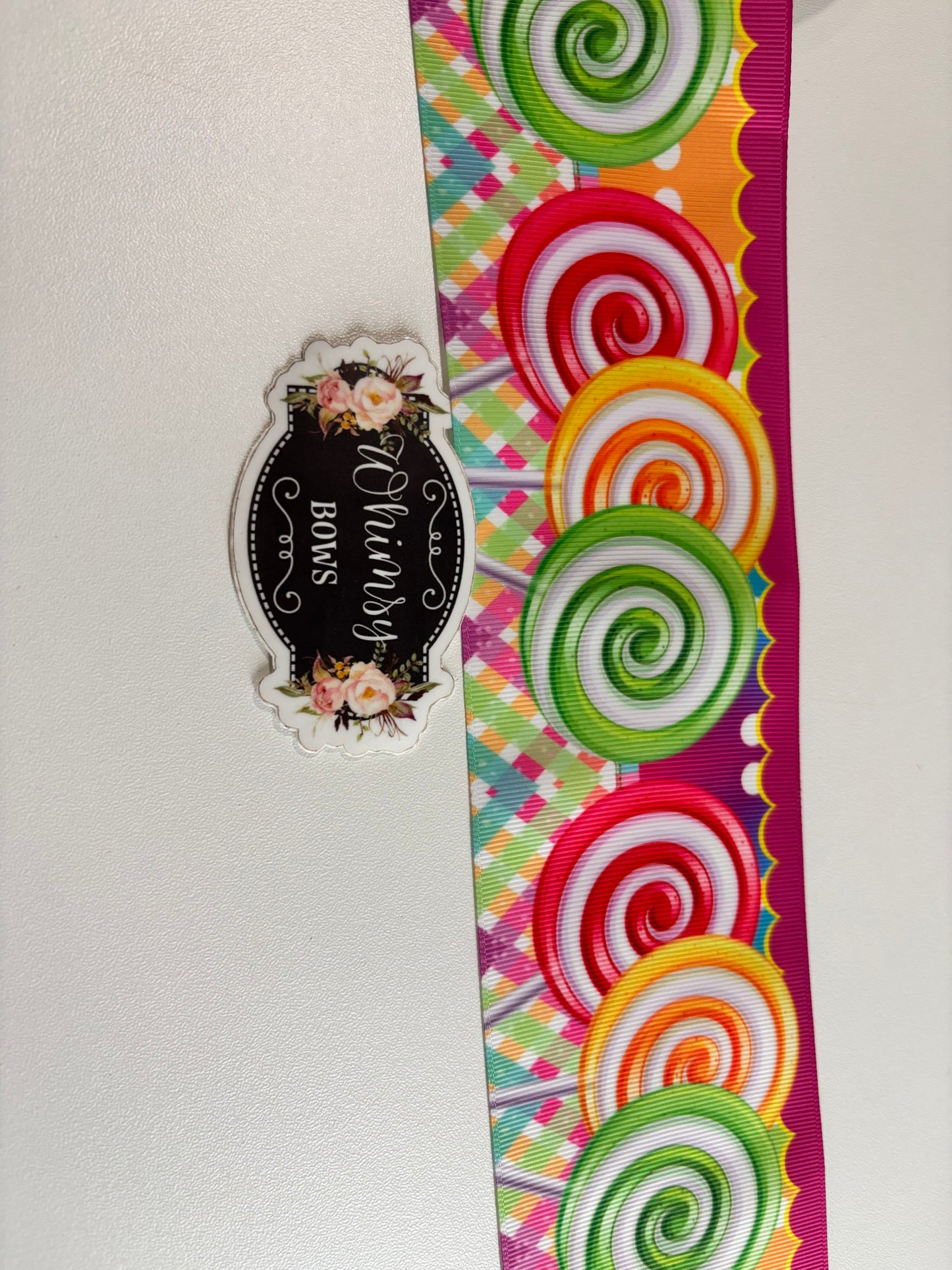 3 INCH CUTE SWIRL LOLIPOP RIBBON