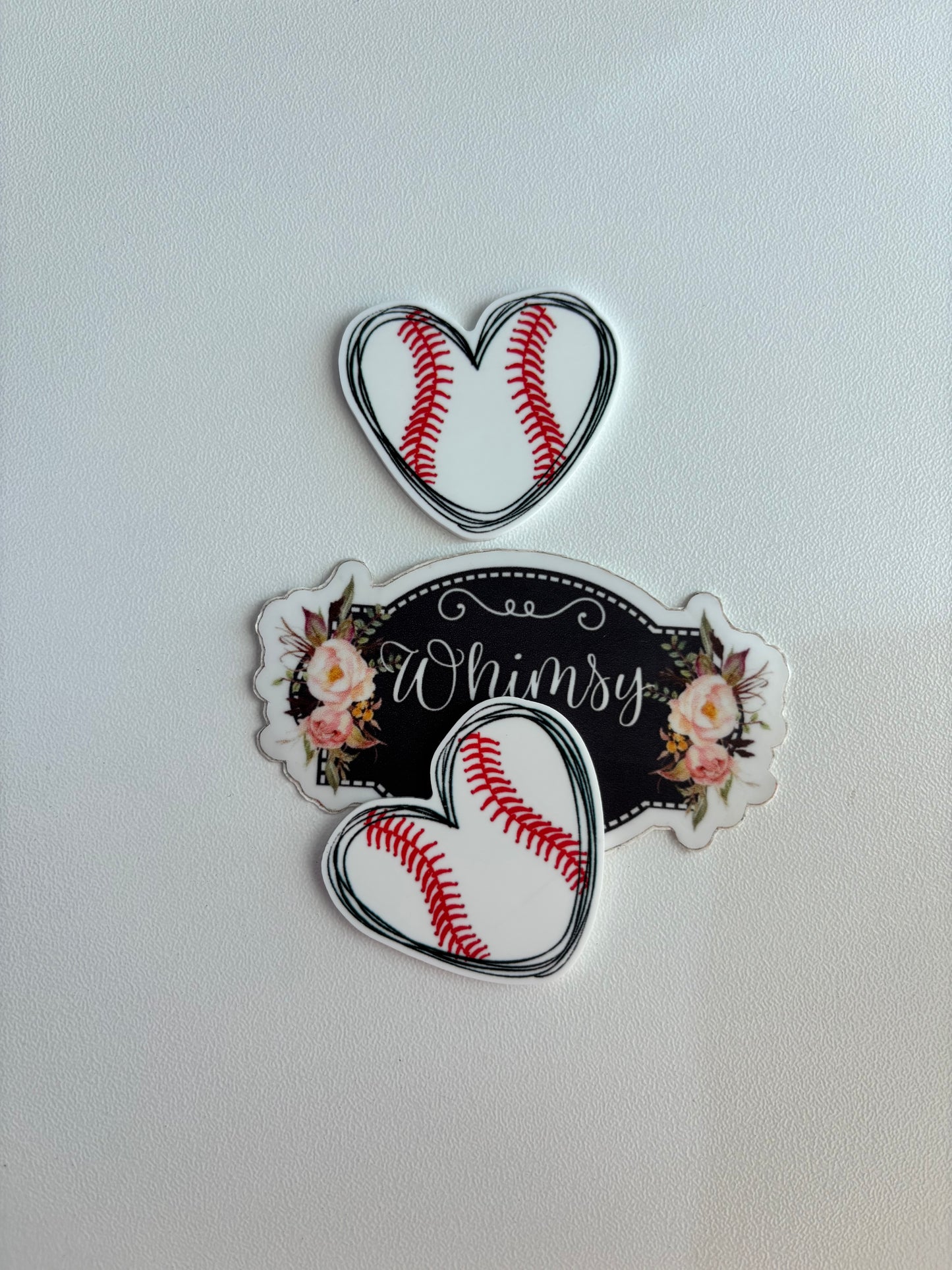 baseball HEARTS SMALL RESIN