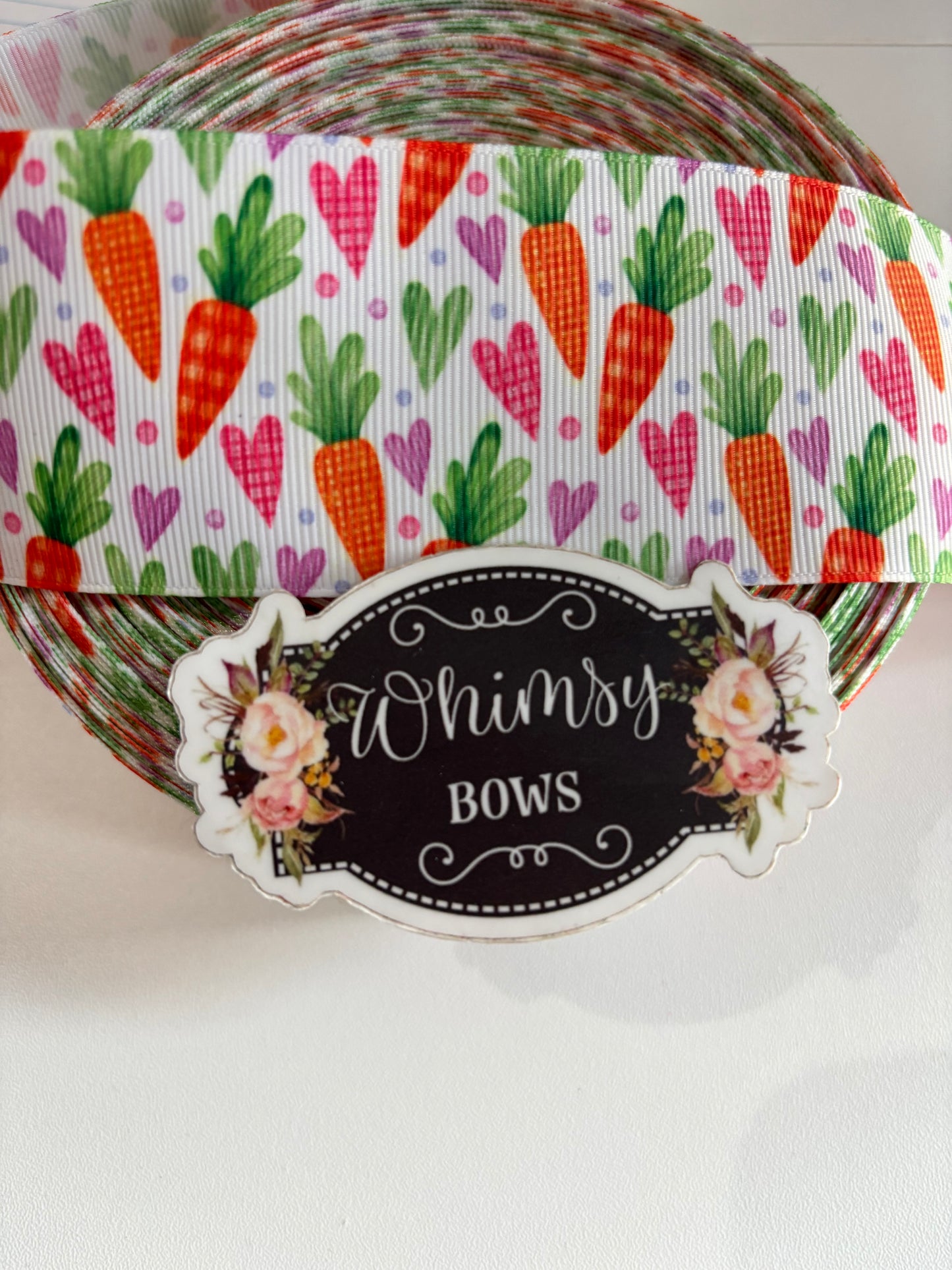 CARROTS EASTER 3 INCH RIBBON