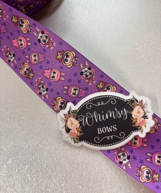 2 INCH LABUBU PRINTED RIBBON
