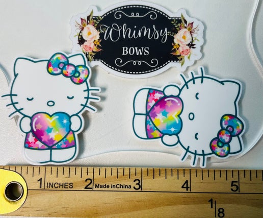 HK LARGE RESIN HEART OMBRE