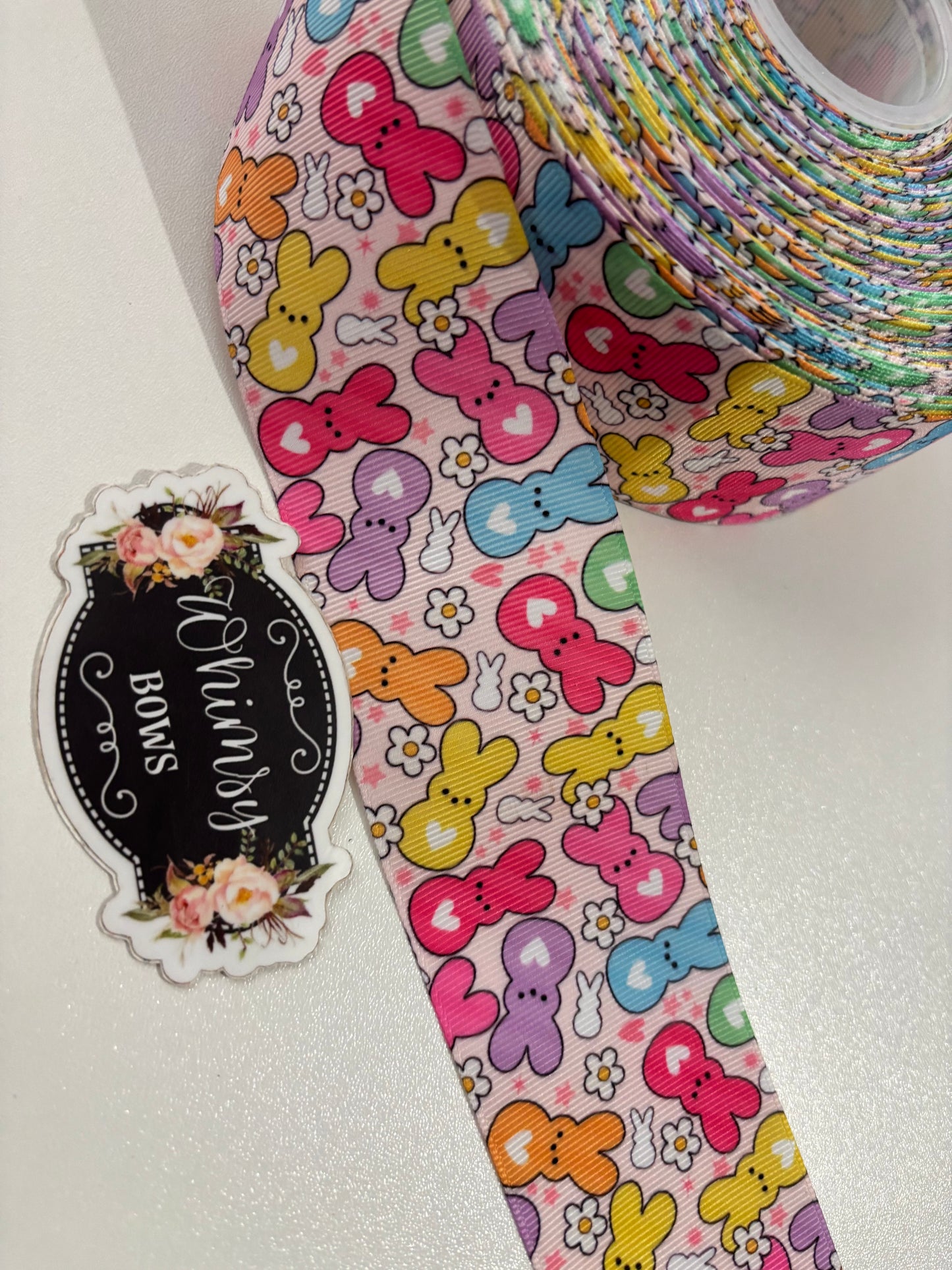 PEEPS WITH FLOWERS EASTER 2 inch Ribbon