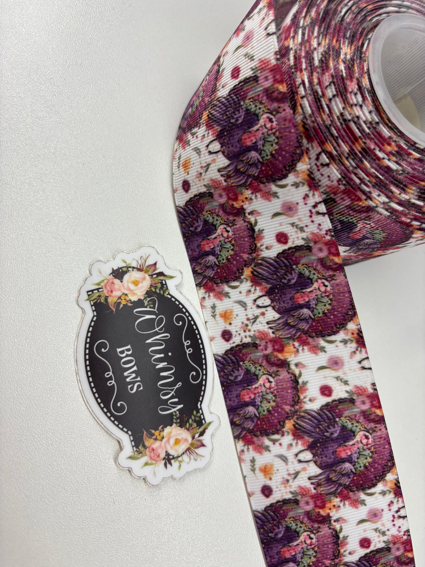 Turkey purple tones   2 inch Ribbon