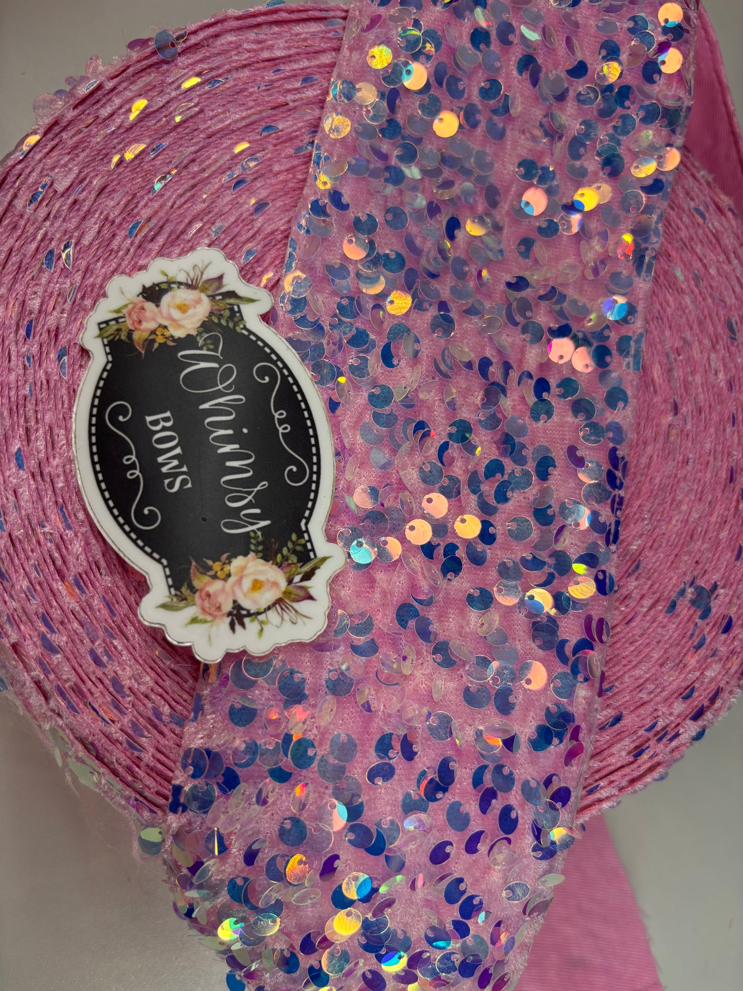 3 INCH LIGHT PINK  SEQUIN36 inches