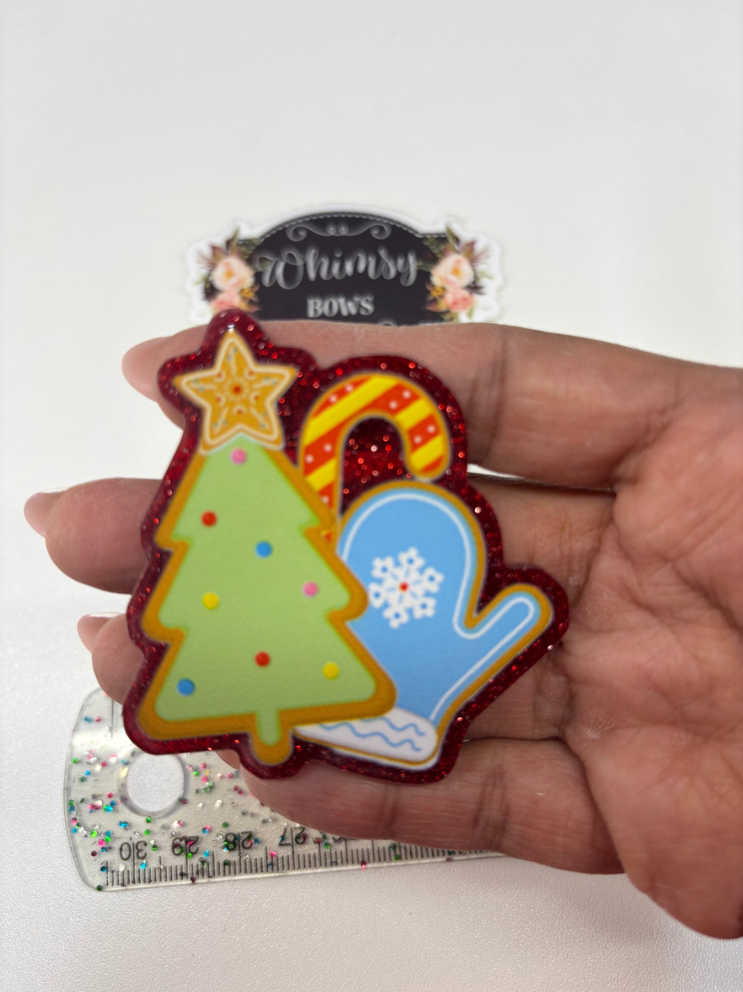 HOLIDAY COOKIES GLITTER   Large Resin