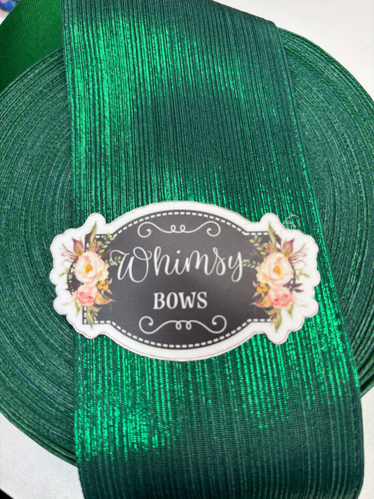3 INCH EMERALD GREEN SOFT  METALLIC
