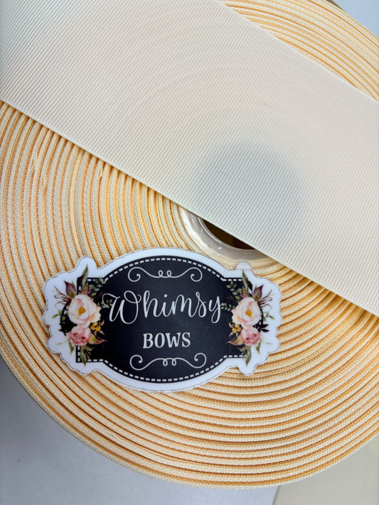 2 INCH CREAM  3 YARD ROLL $1.25