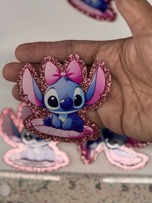 STITCH  GLITTER Large Resin