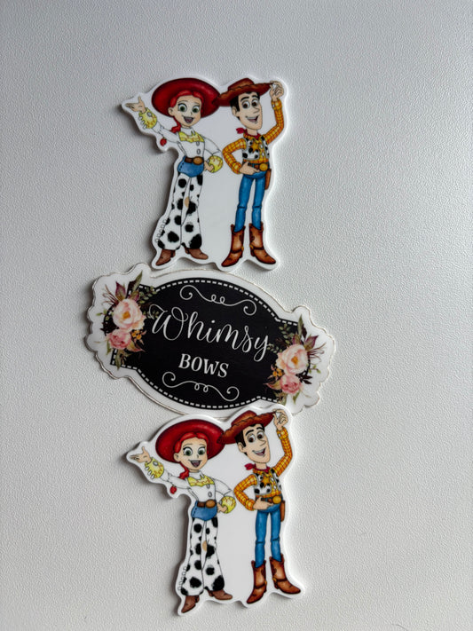 Jessie and Woody Toy  LARGE RESIN -