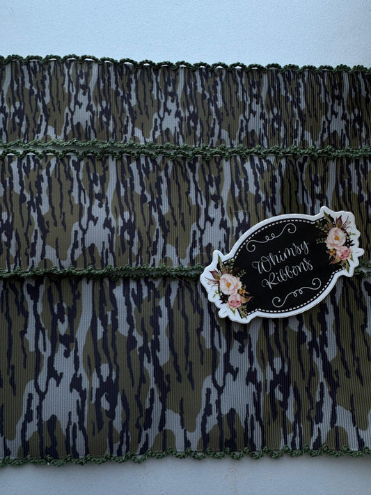 CAMO W GREEN MOSS COLOR STITCHING