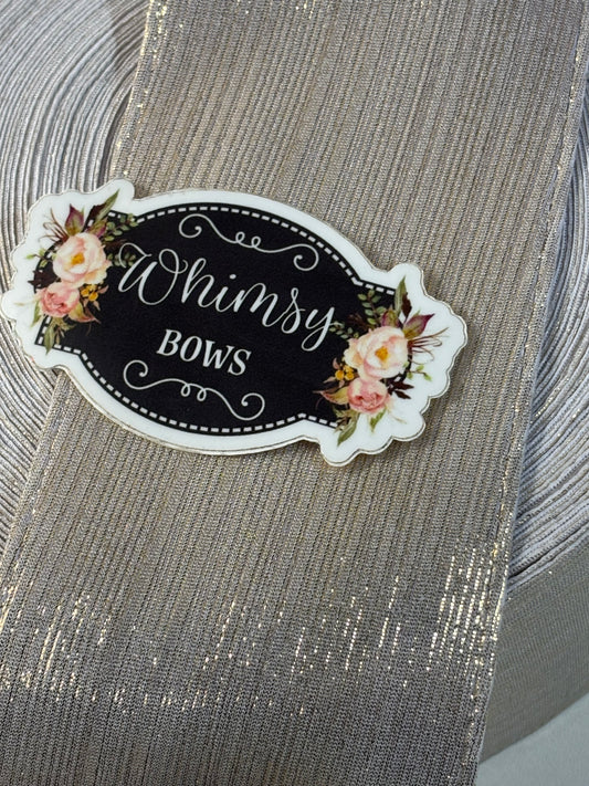 3 INCH CREAM W GOLD TONES SOFT METALLIC